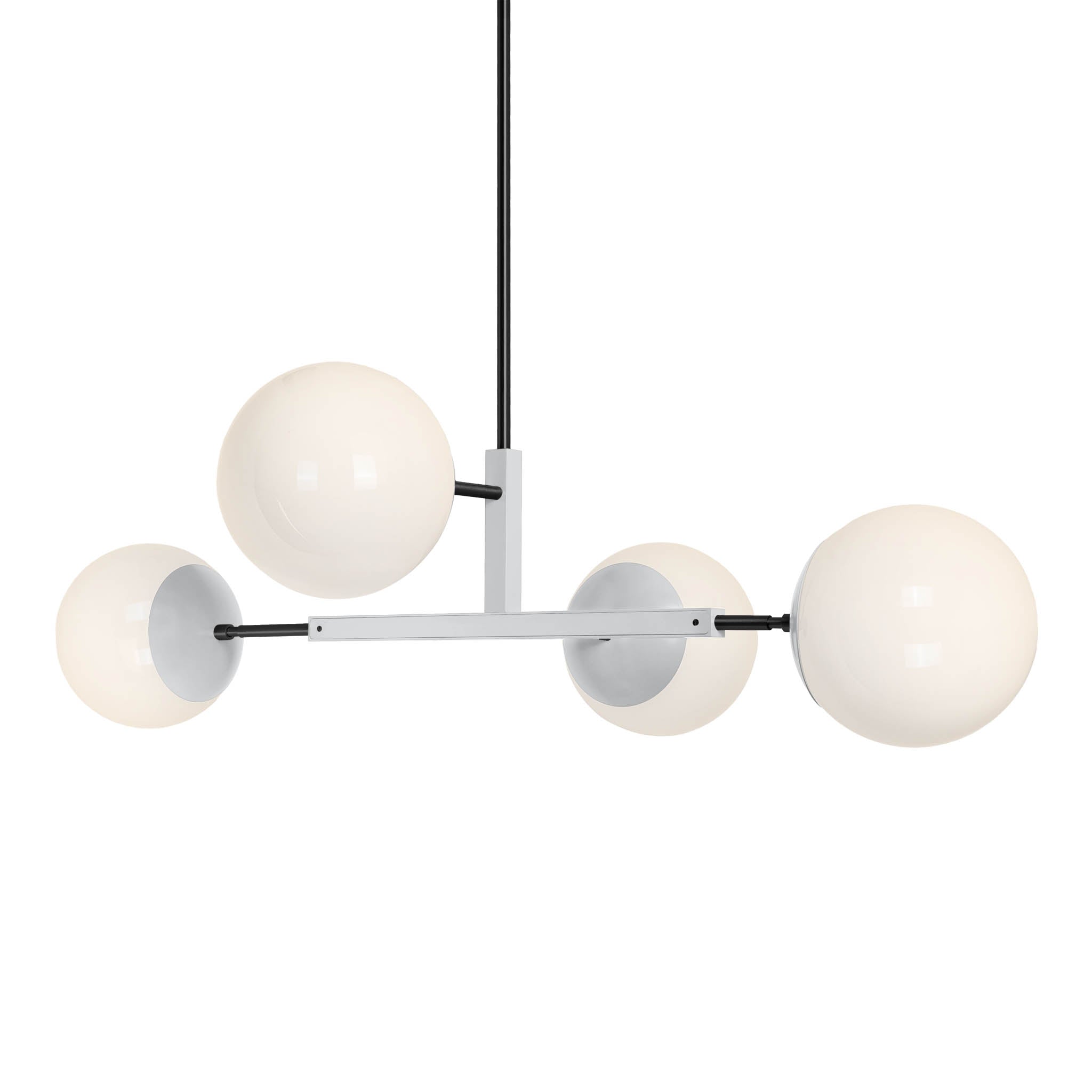 Black and chalk color Big Status chandelier 42" Dutton Brown lighting