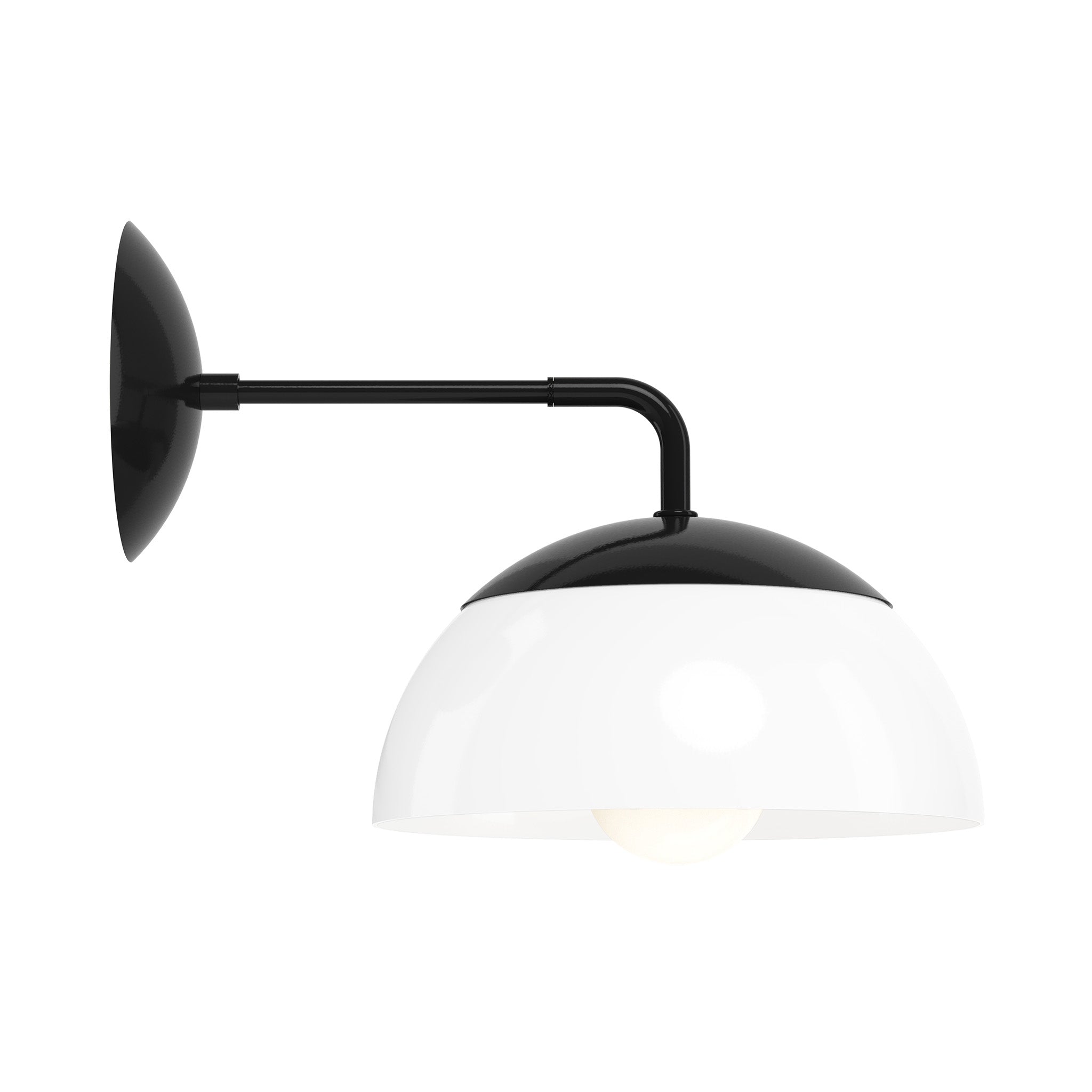 black white color cadbury sconce 10" dutton brown lighting