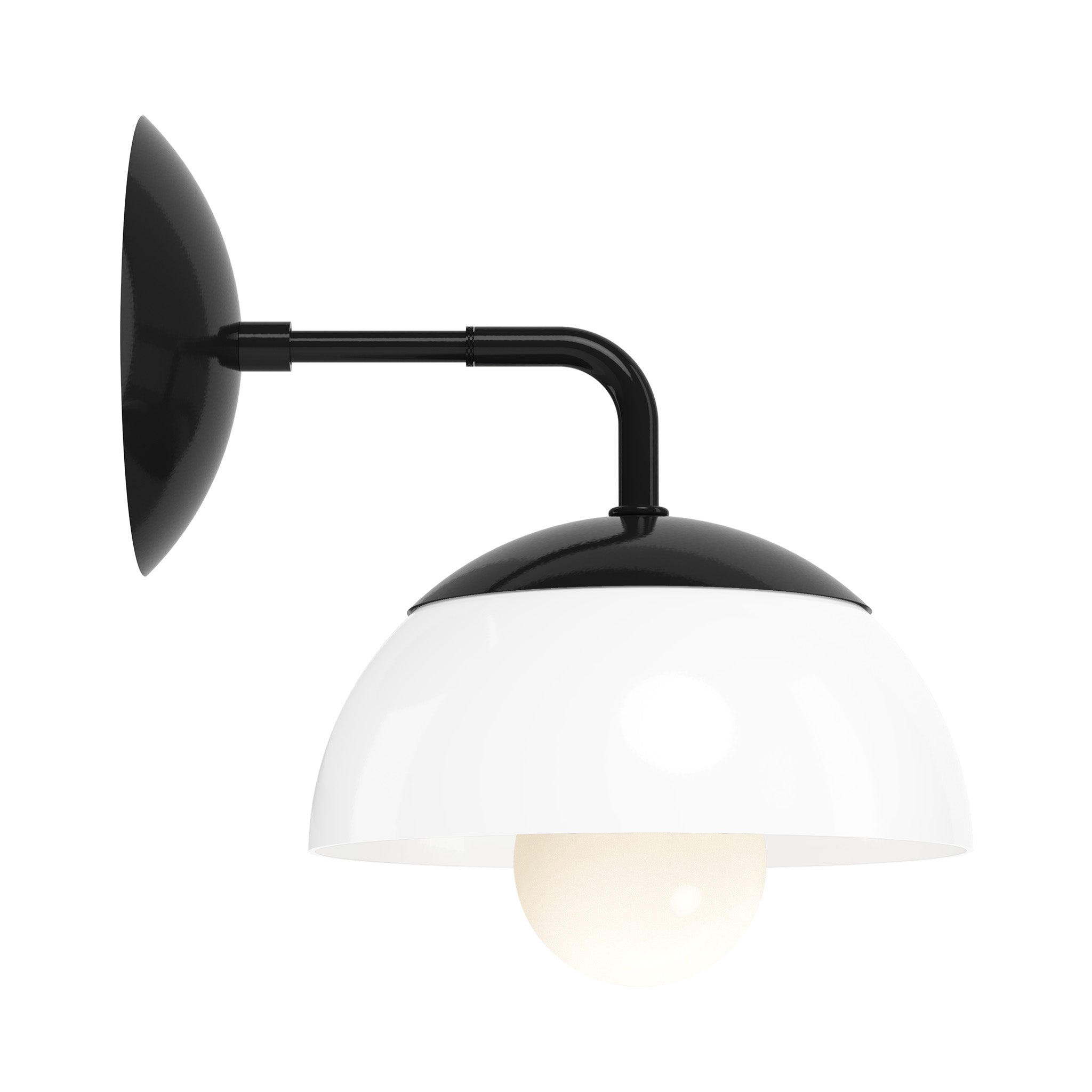 black white color cadbury sconce 8" dutton brown lighting