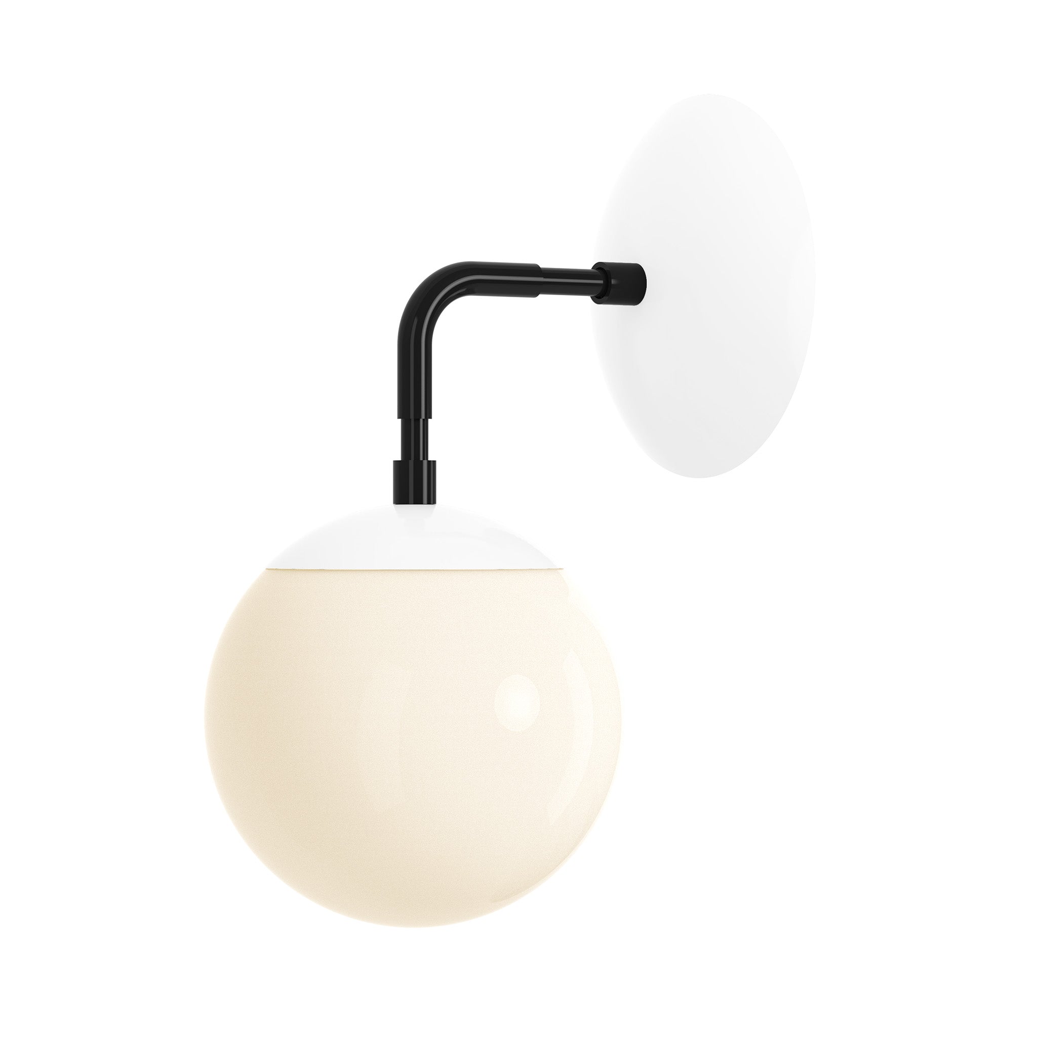 black white color cap sconce 6" dutton brown lighting