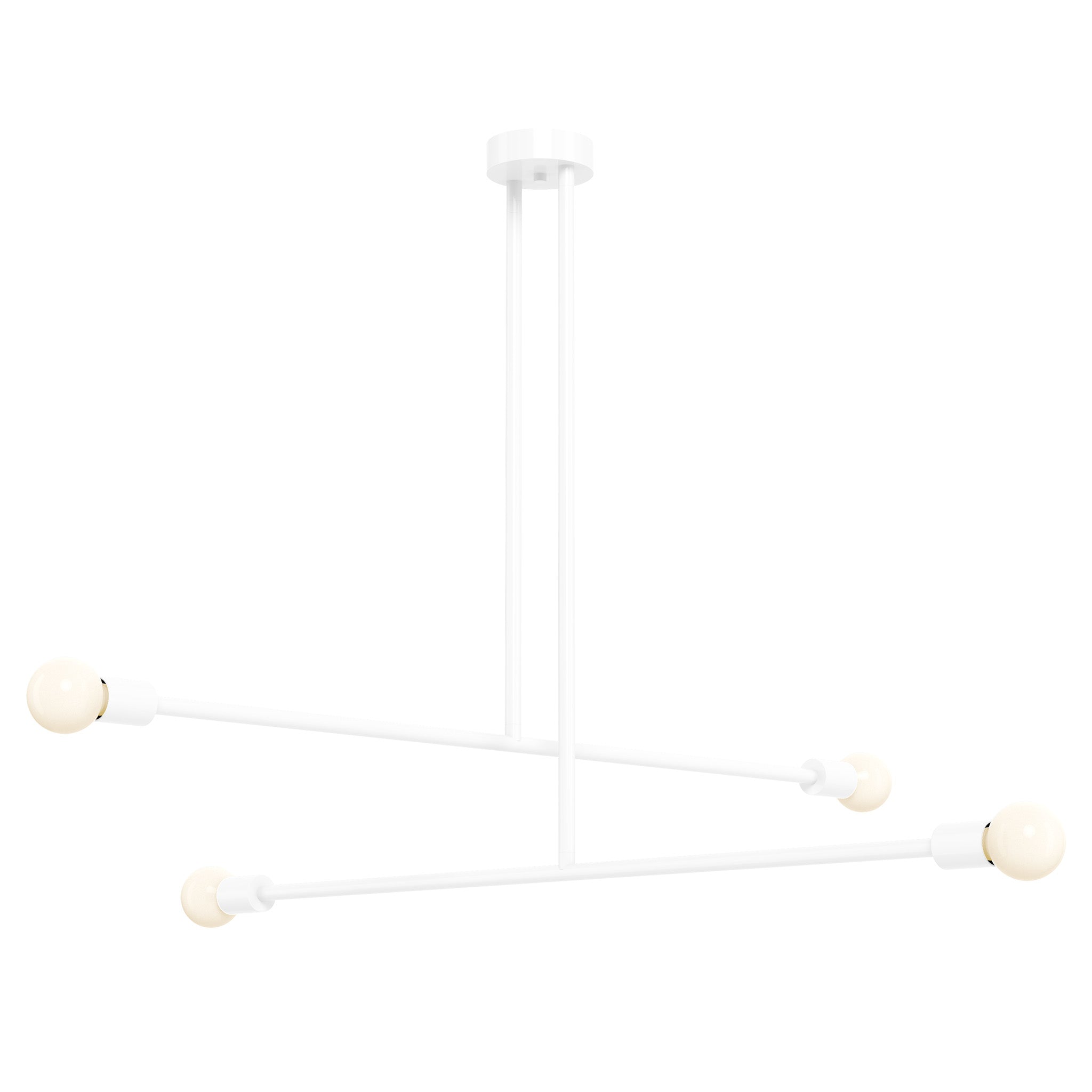 white color captain chandelier 47" dutton brown lighting
