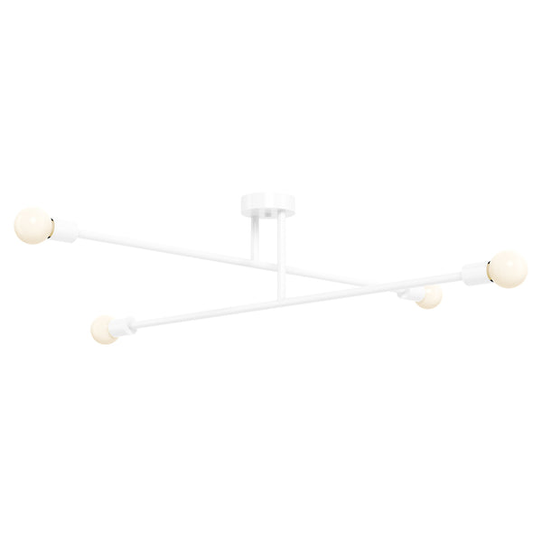 White color Captain flush mount 47" Dutton Brown lighting