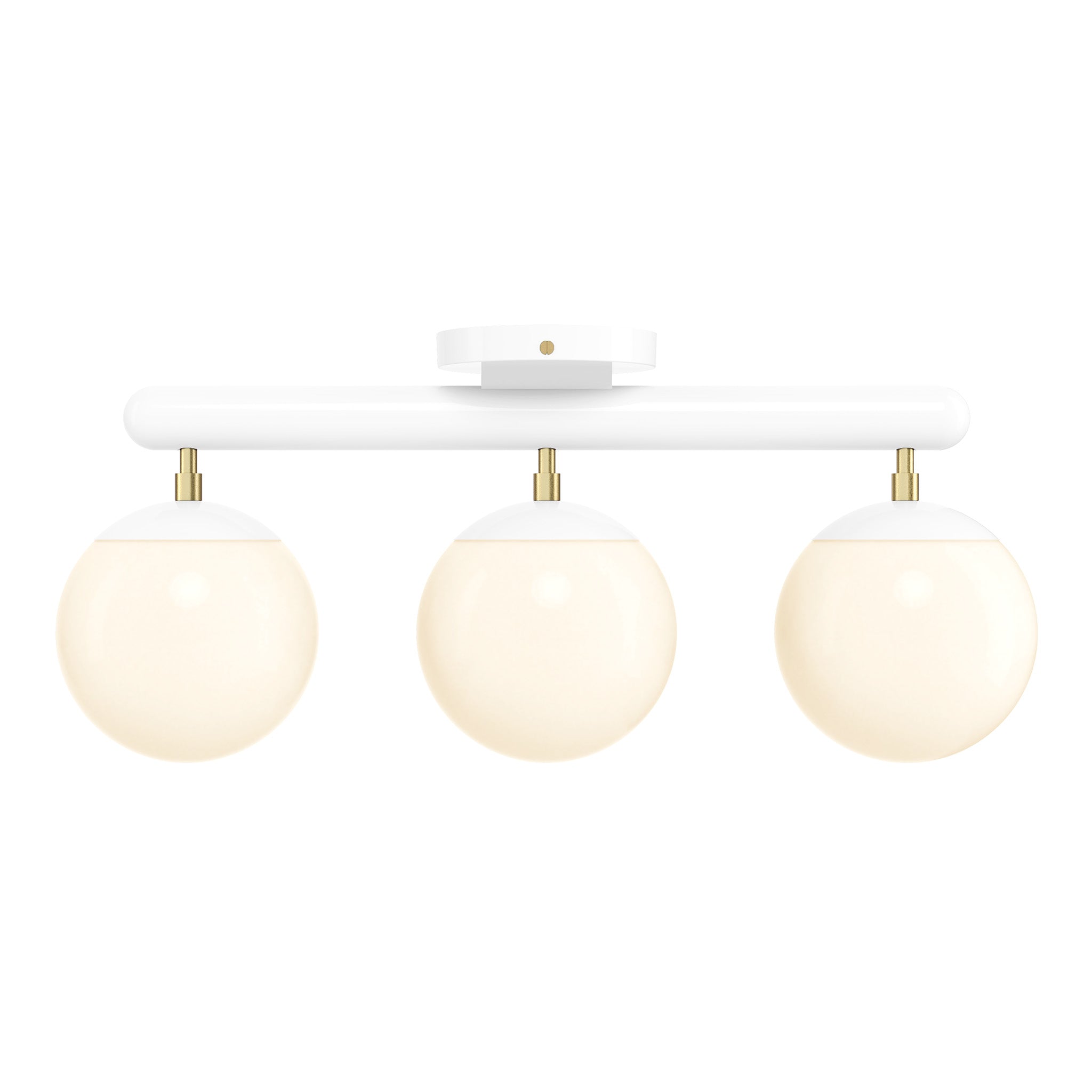 brass white color icon 3 flush mount dutton brown lighting