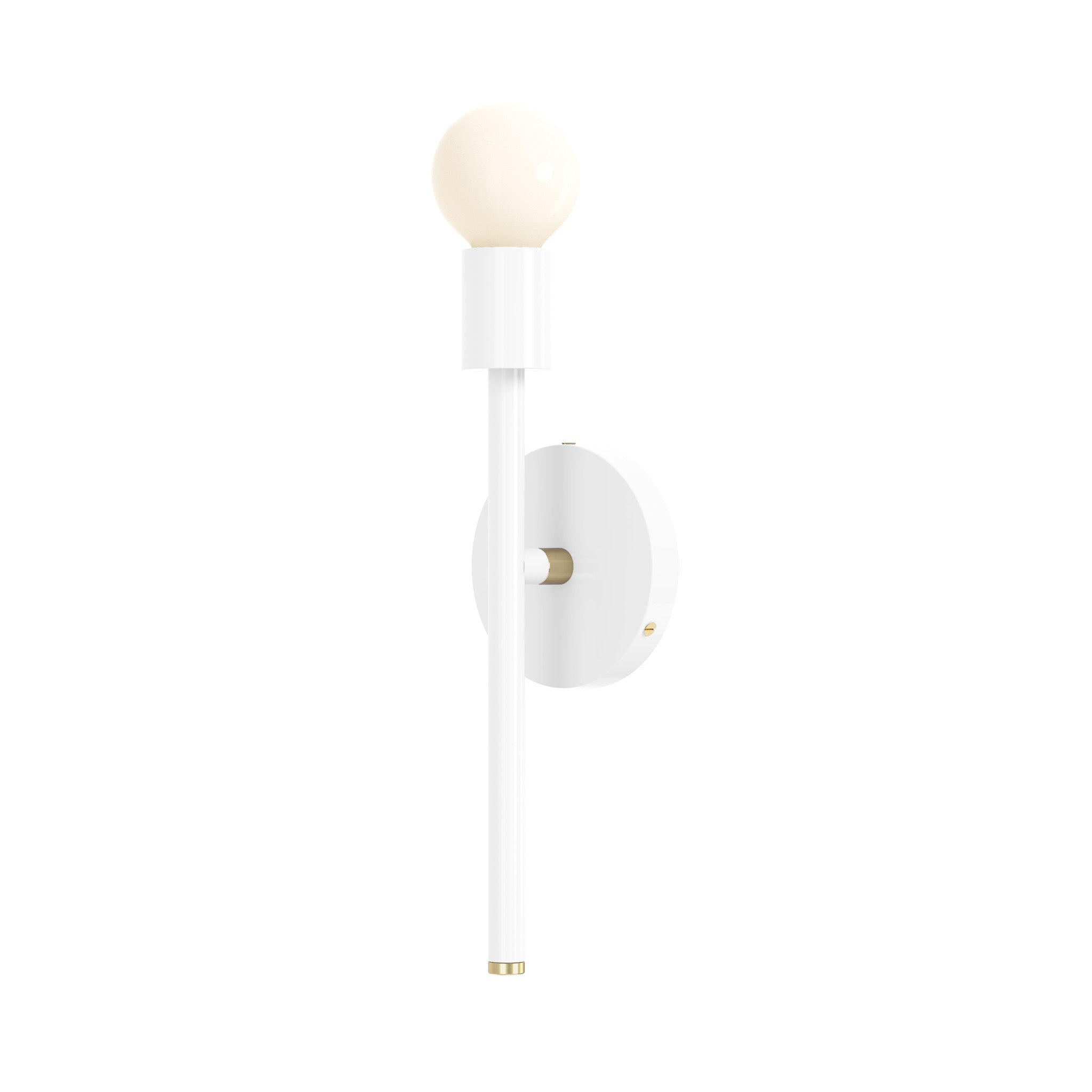 brass and white color Major sconce 15" Dutton Brown lighting