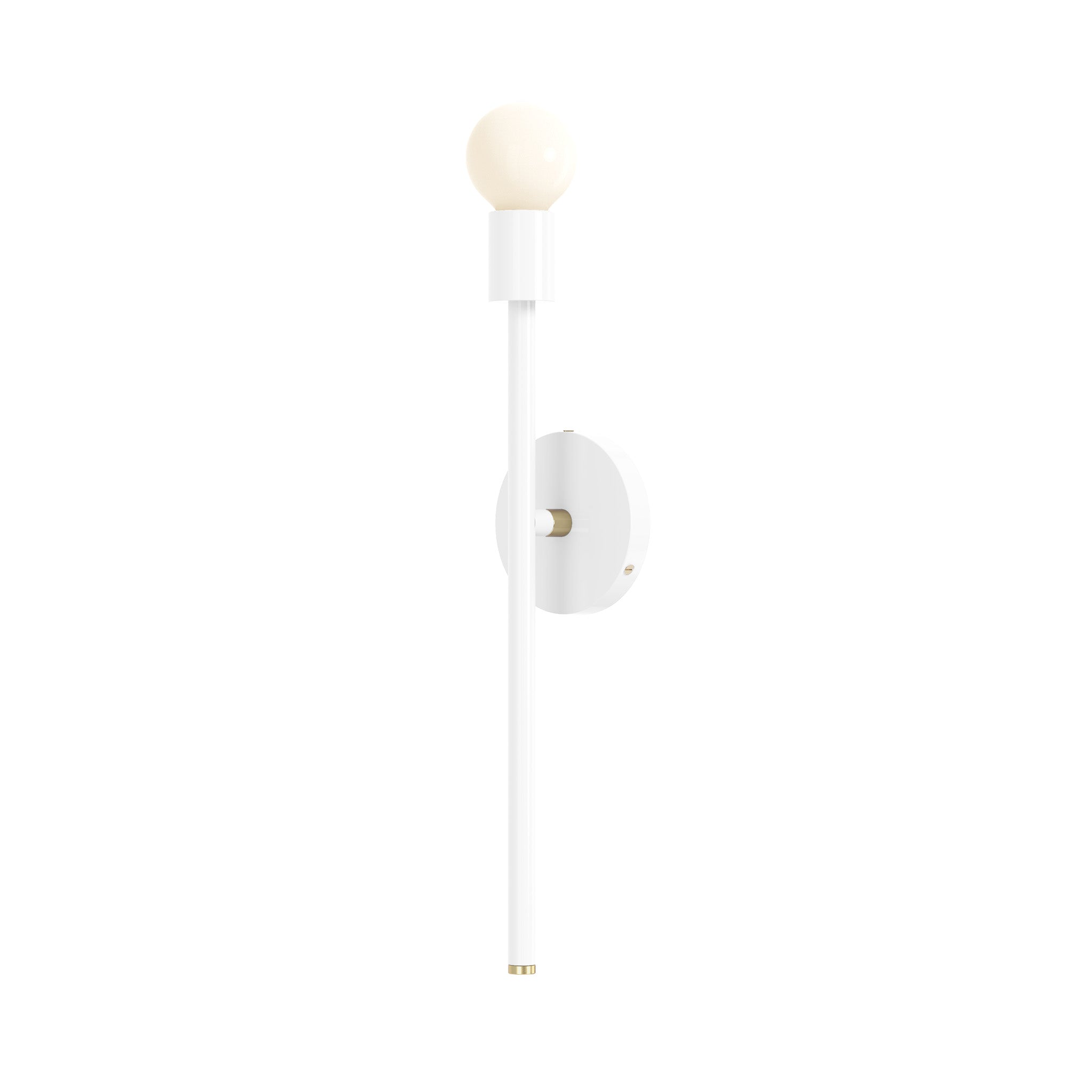 brass white color major sconce 21" dutton brown lighting