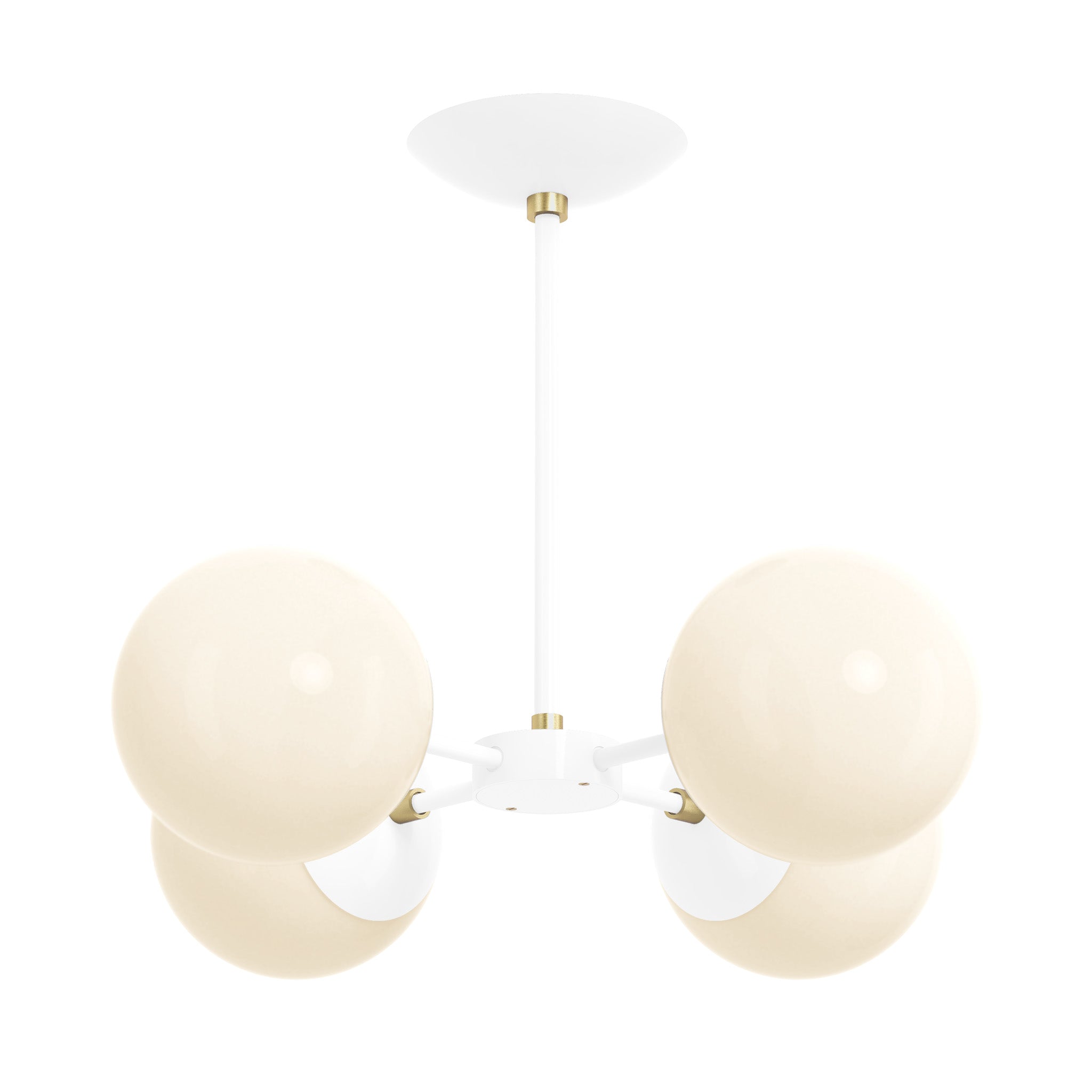 brass white color orbi chandelier dutton brown lighting