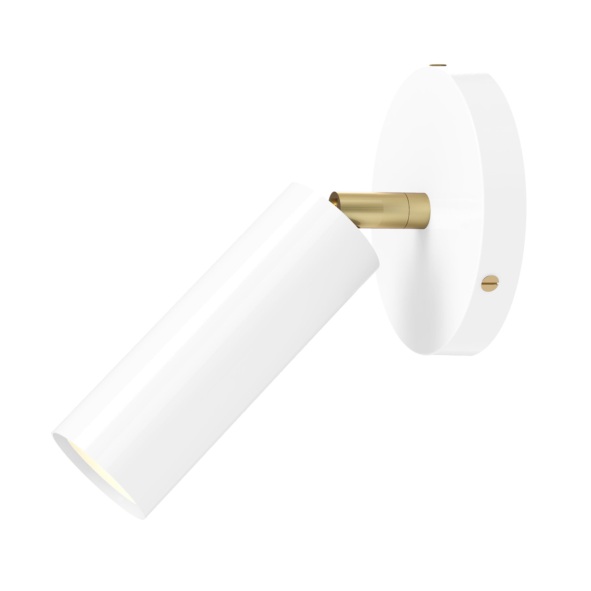 brass white color reader sconce - no arm dutton brown lighting