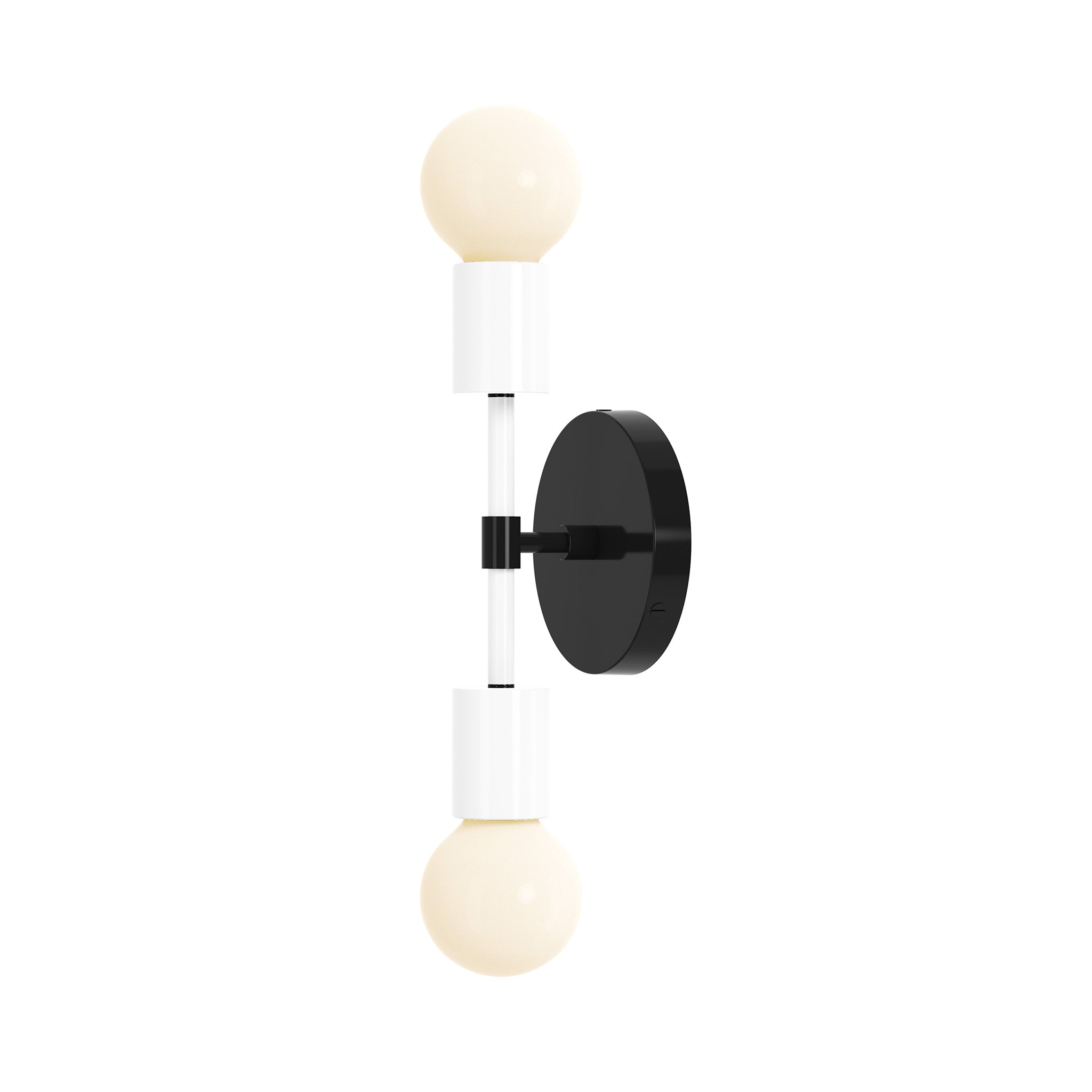 black white color scepter sconce 10" dutton brown lighting