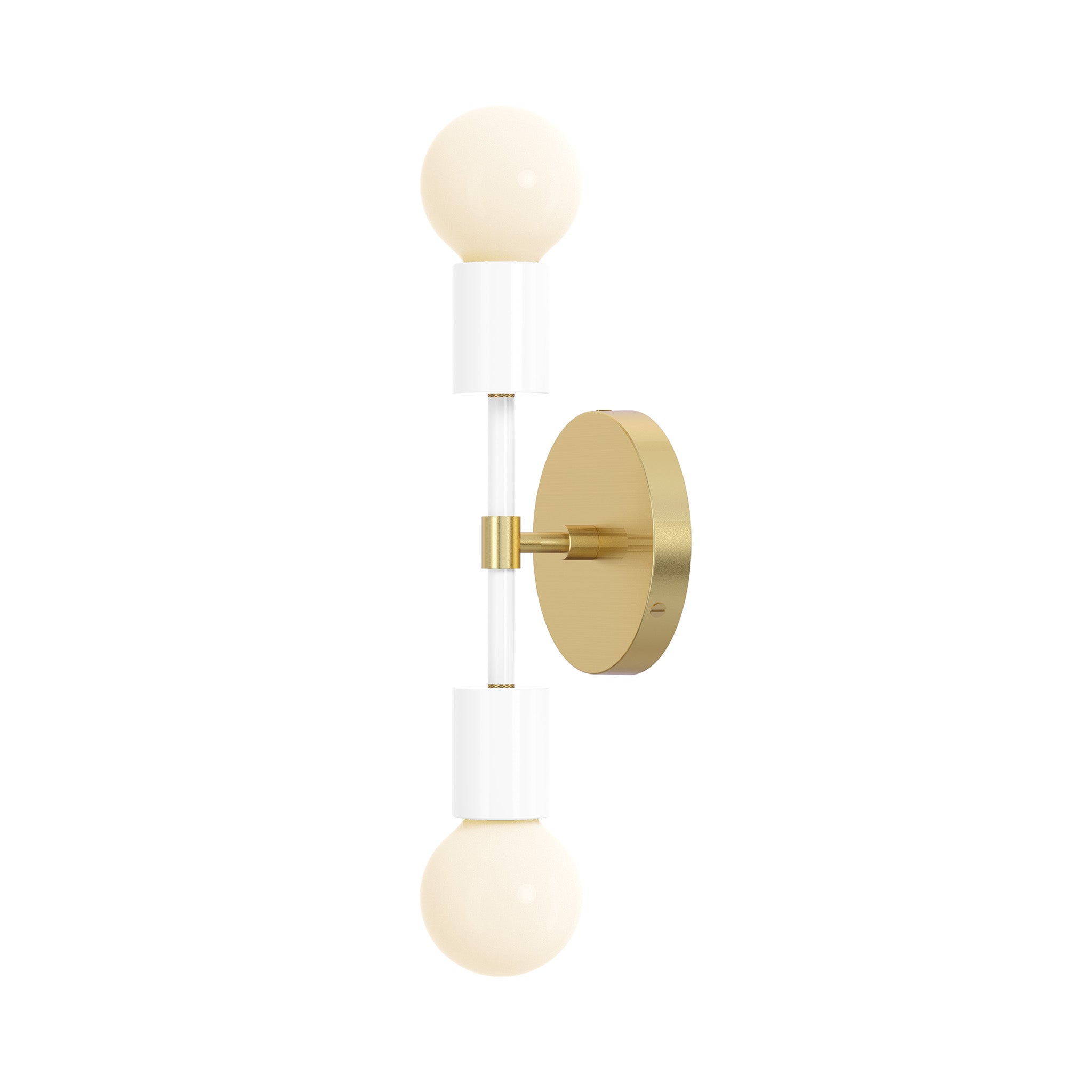 brass white color scepter sconce 10" dutton brown lighting