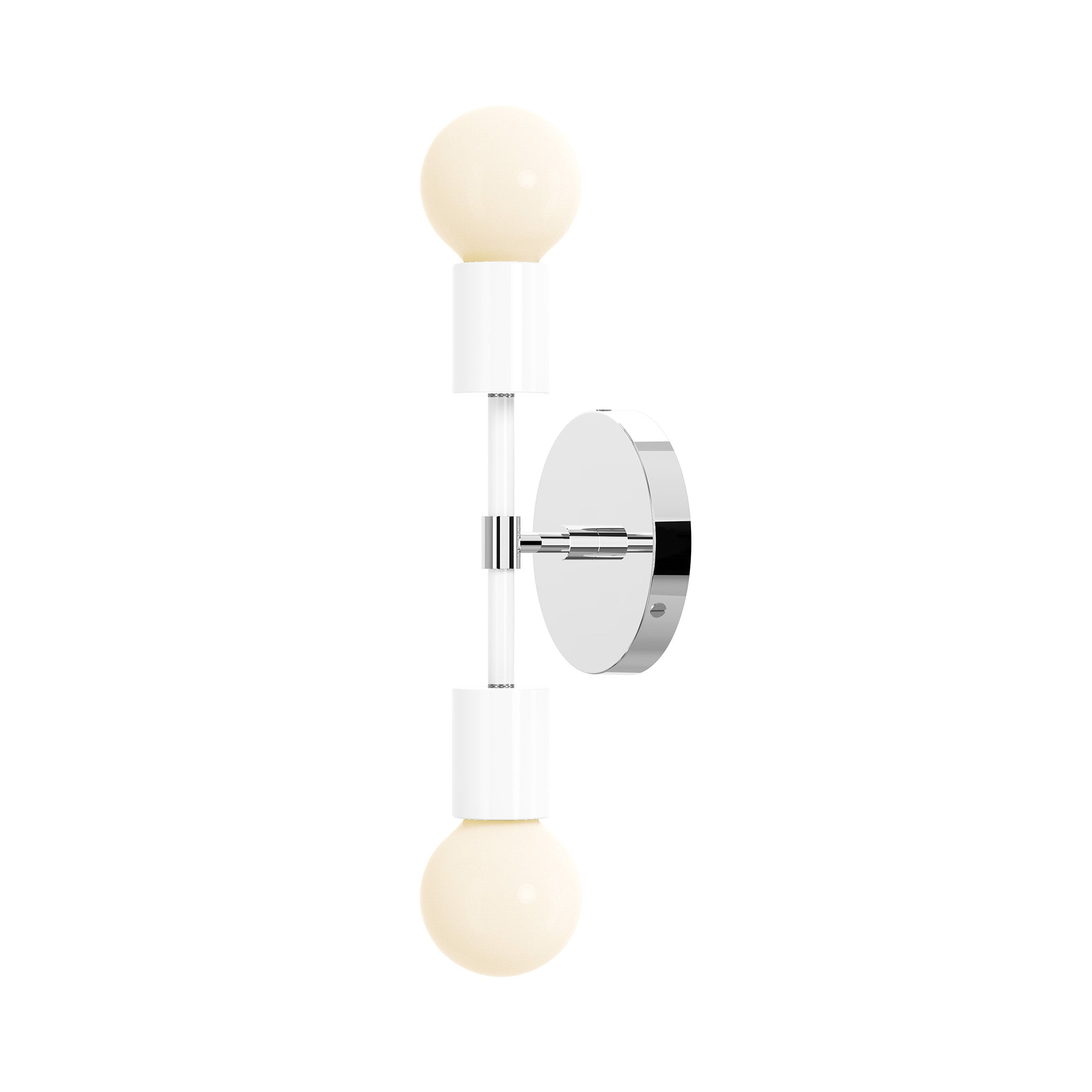 nickel white color scepter sconce 10" dutton brown lighting
