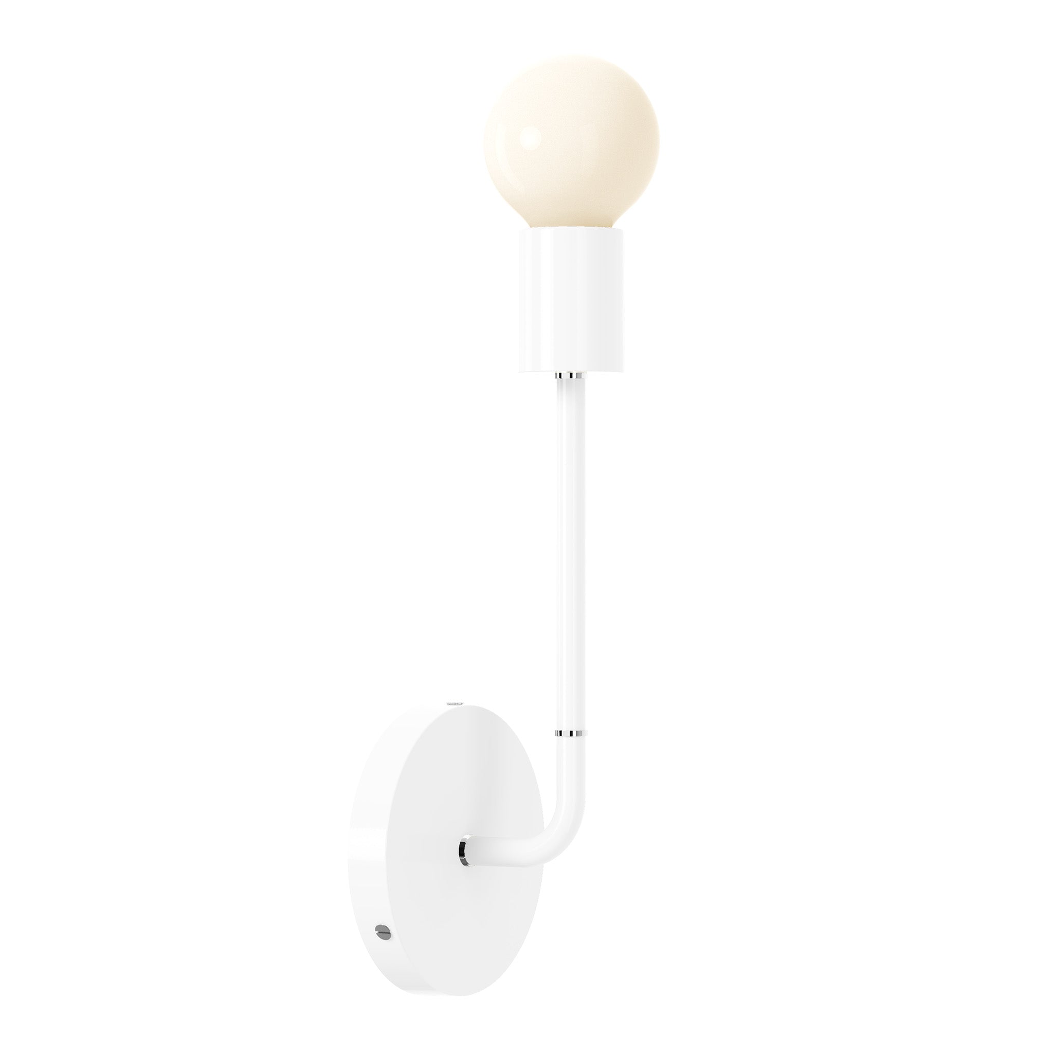 nickel white color tall snug sconce dutton brown lighting
