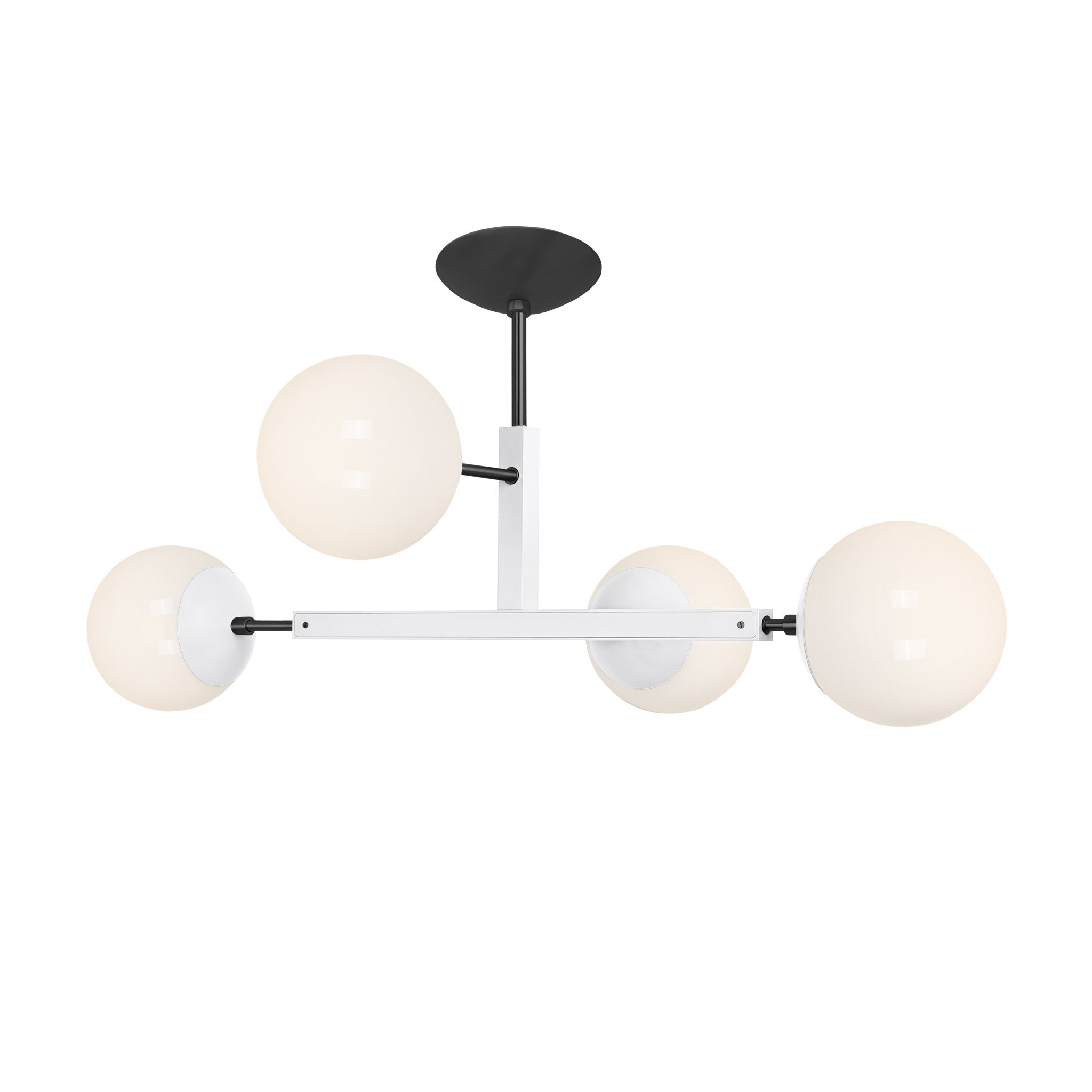 Black and white color Status flush mount Dutton Brown lighting