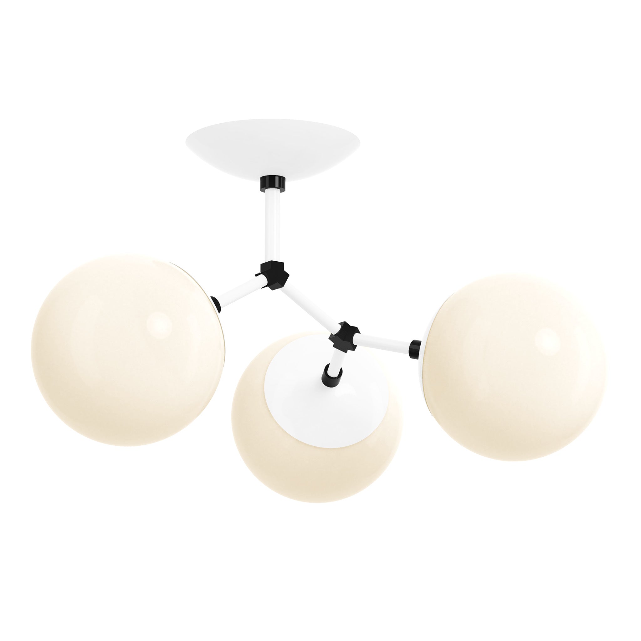 black white color supreme flush mount dutton brown lighting