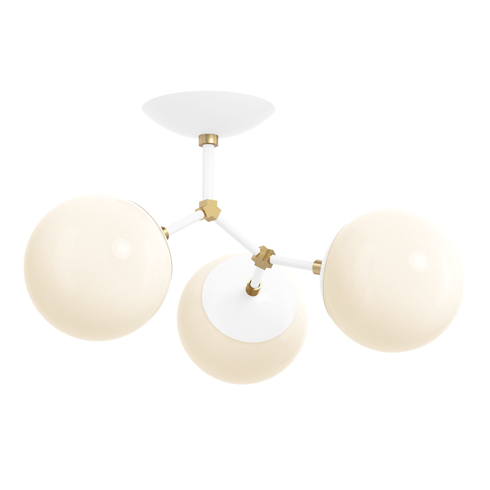 brass white color supreme flush mount dutton brown lighting