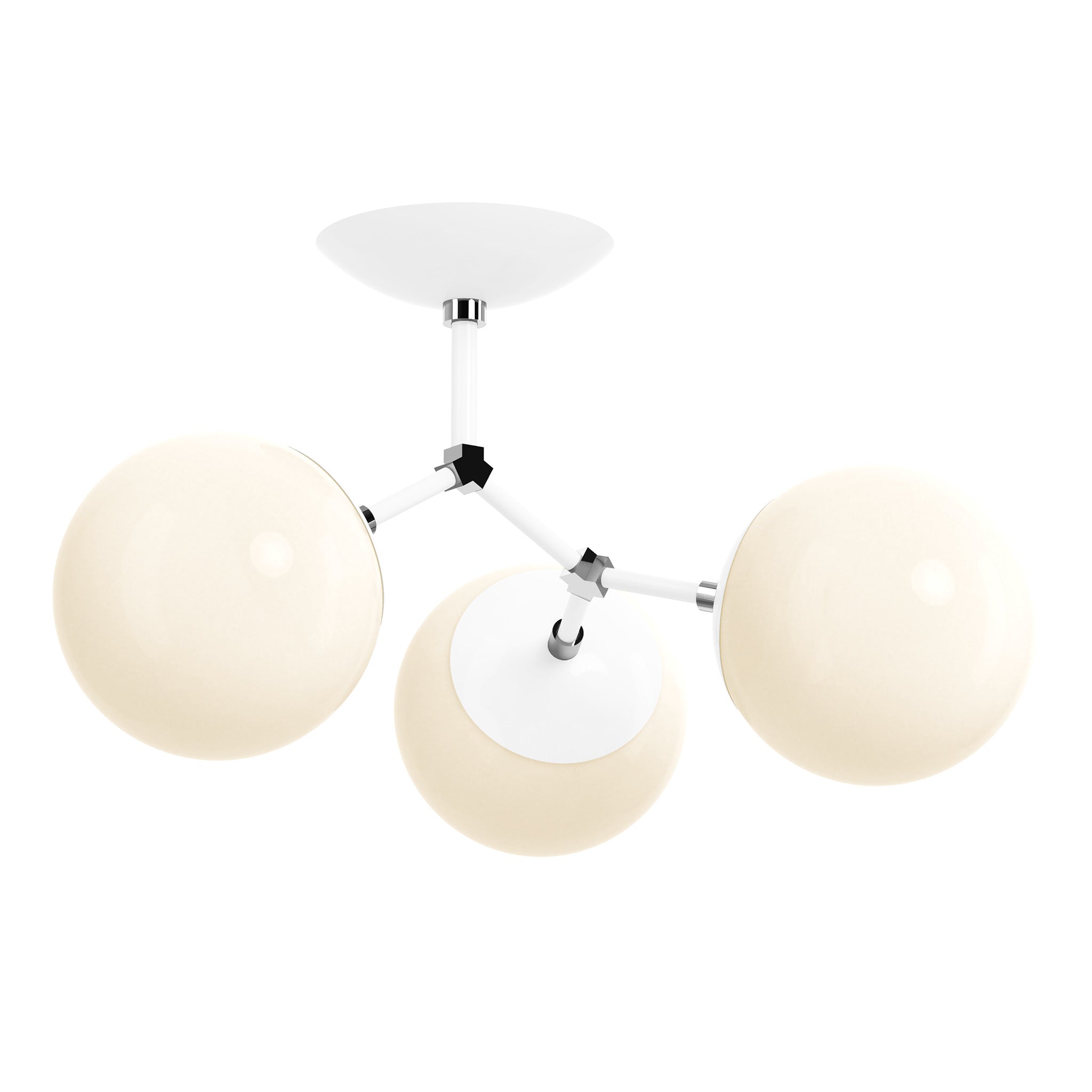 nickel white color supreme flush mount dutton brown lighting