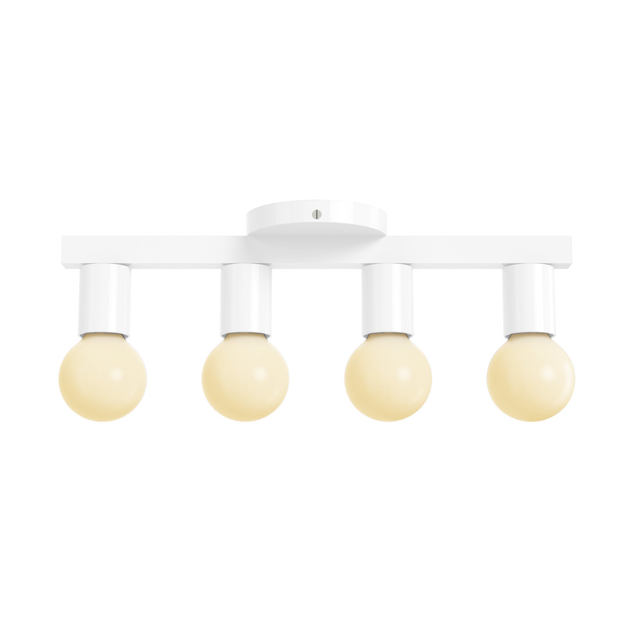Nickel and white vogue 4 flush mount dutton brown lighting