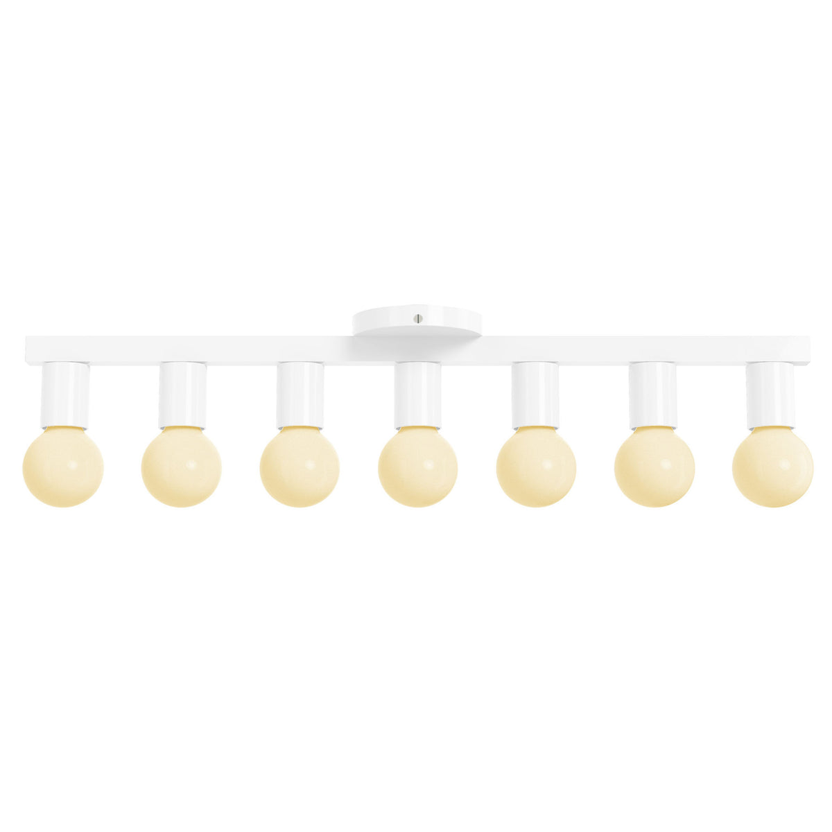 nickel white vogue 7 color flush mount dutton brown lighting