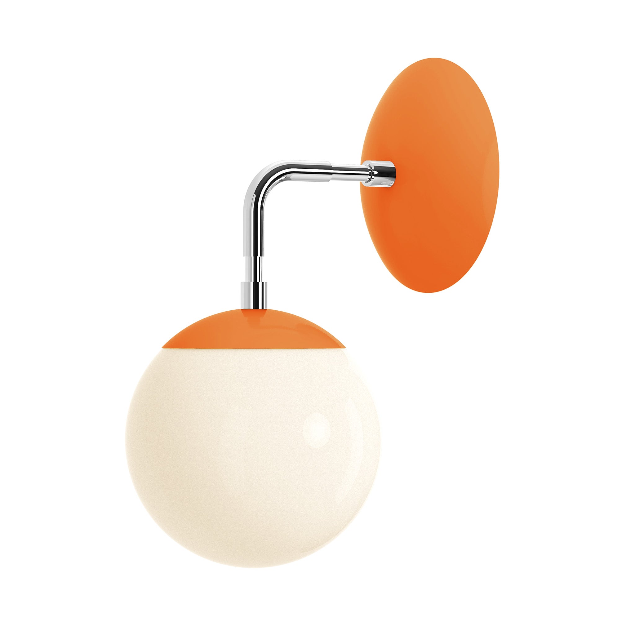 nickel orange color cap sconce 6" dutton brown lighting