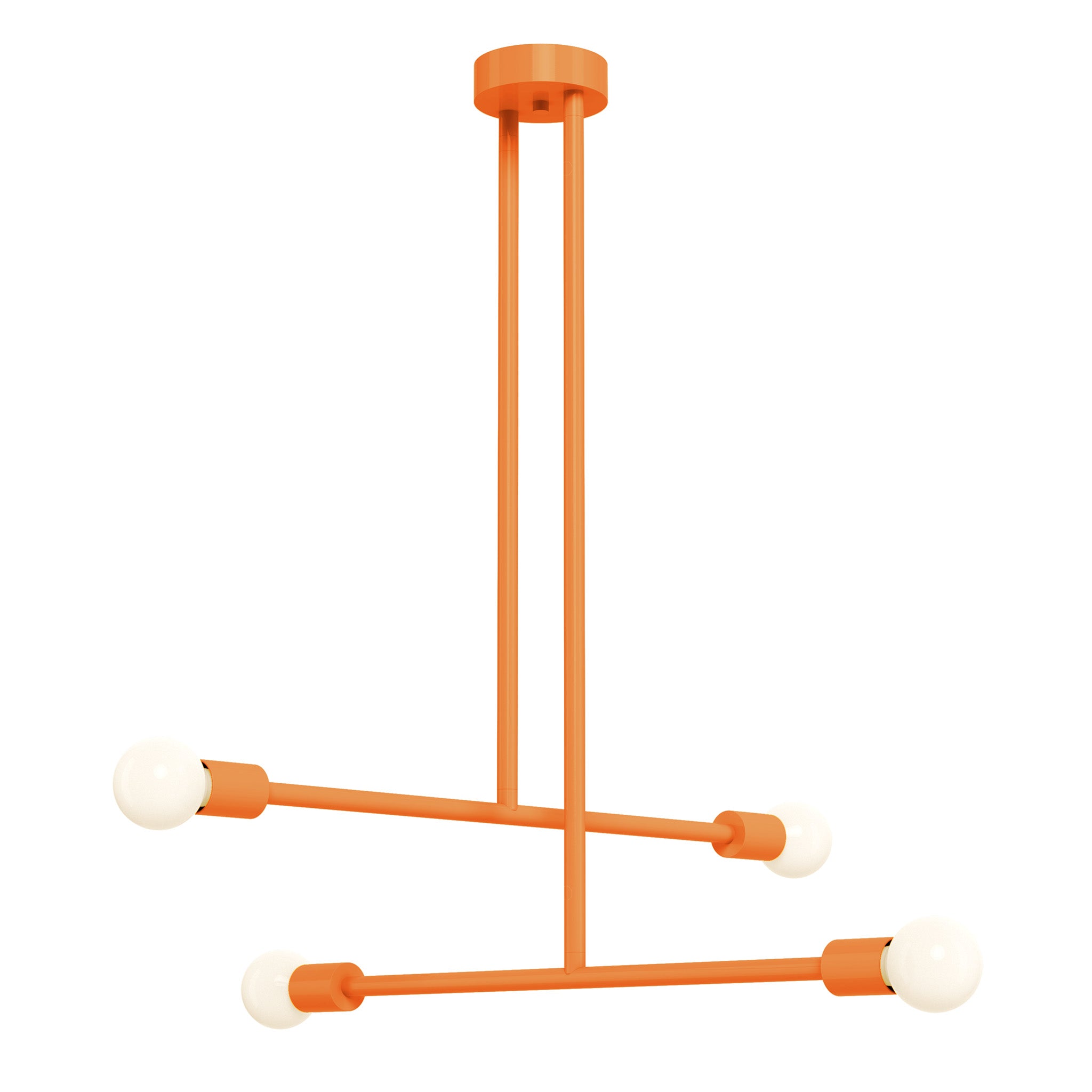 orange color captain chandelier 29" dutton brown lighting