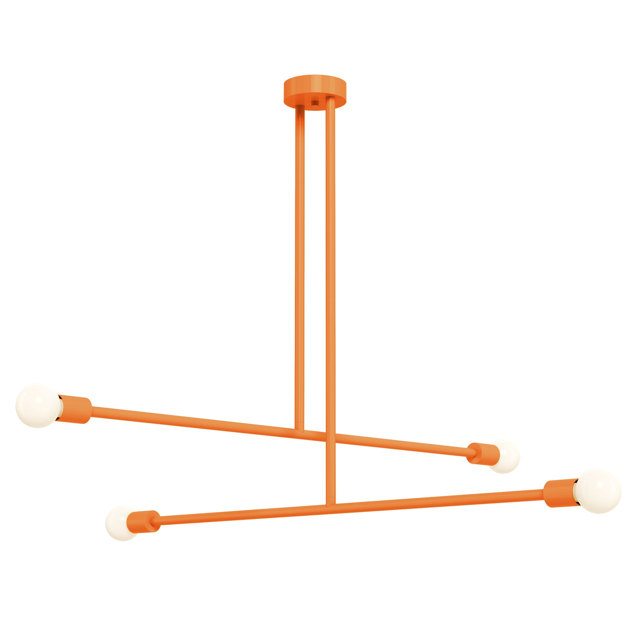 orange color captain chandelier 47" dutton brown lighting