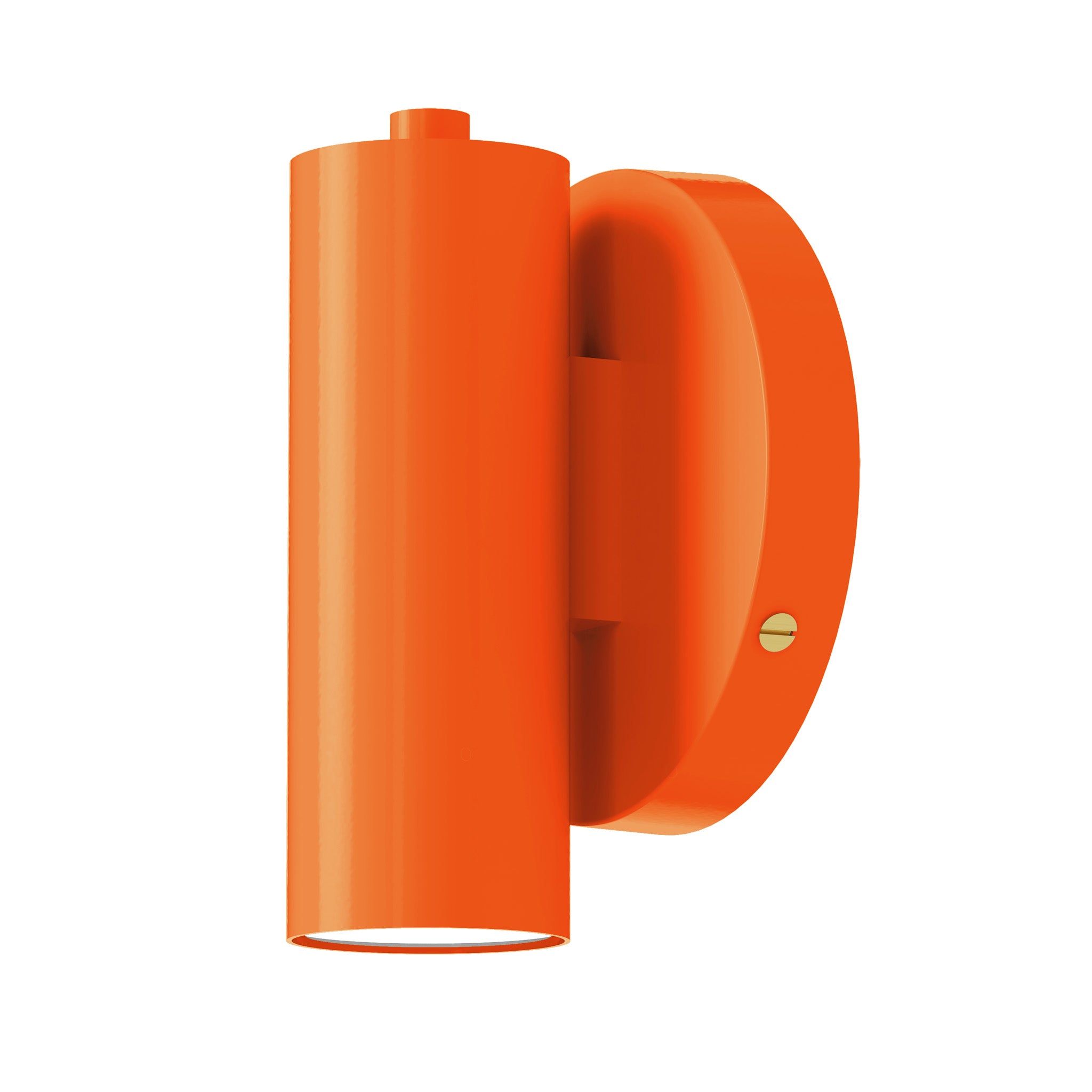 Brass and orange display wall sconce dutton brown lighting