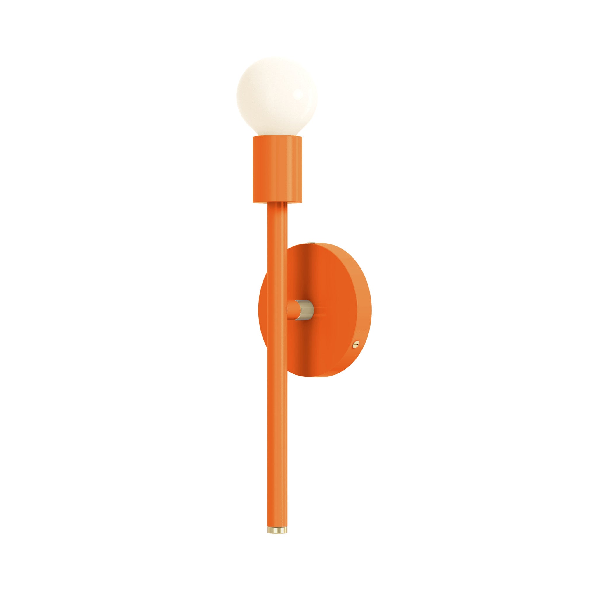 brass orange color major sconce 15" dutton brown lighting