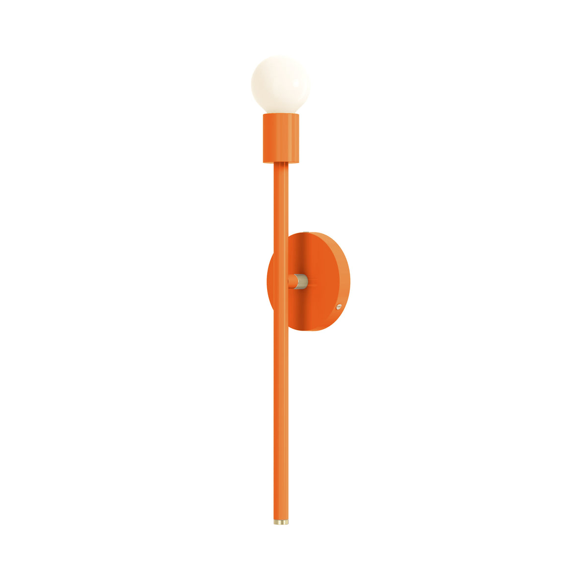 brass orange color major sconce 21" dutton brown lighting