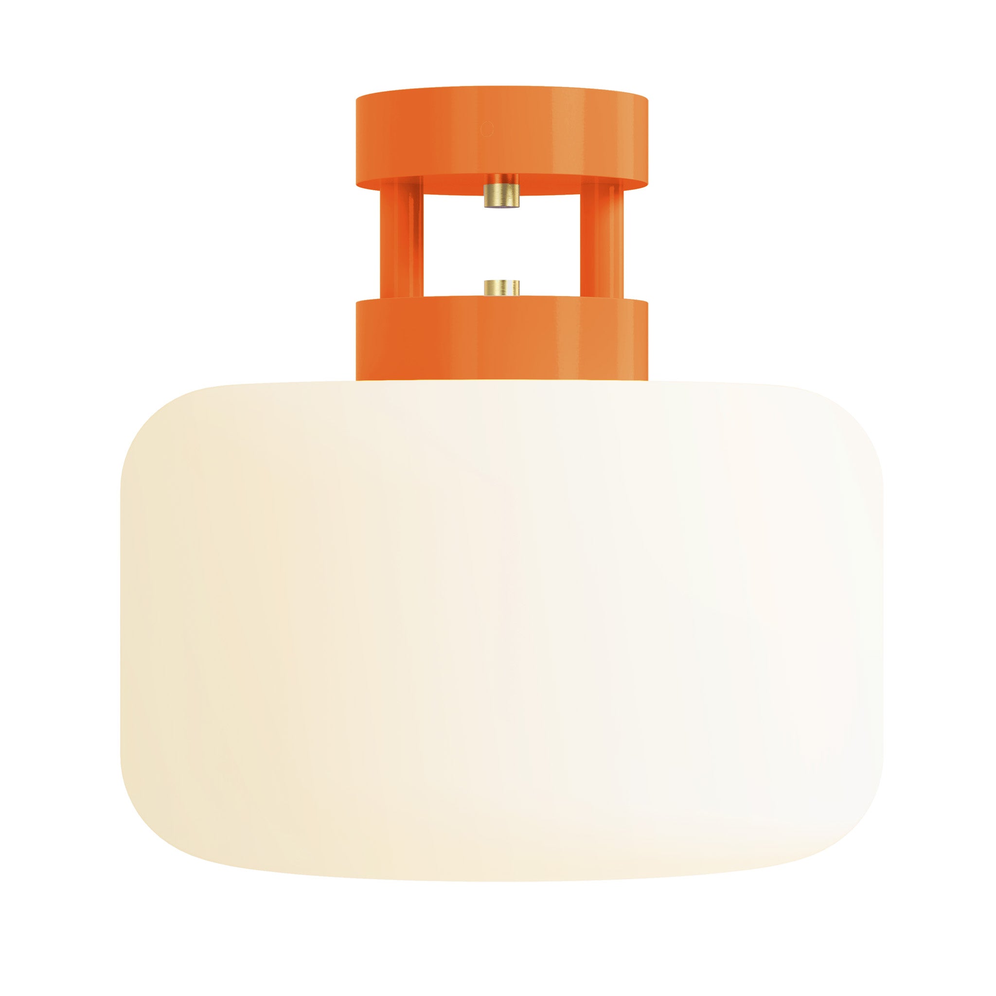 brass and orange maxo color flush mount dutton brown lighting