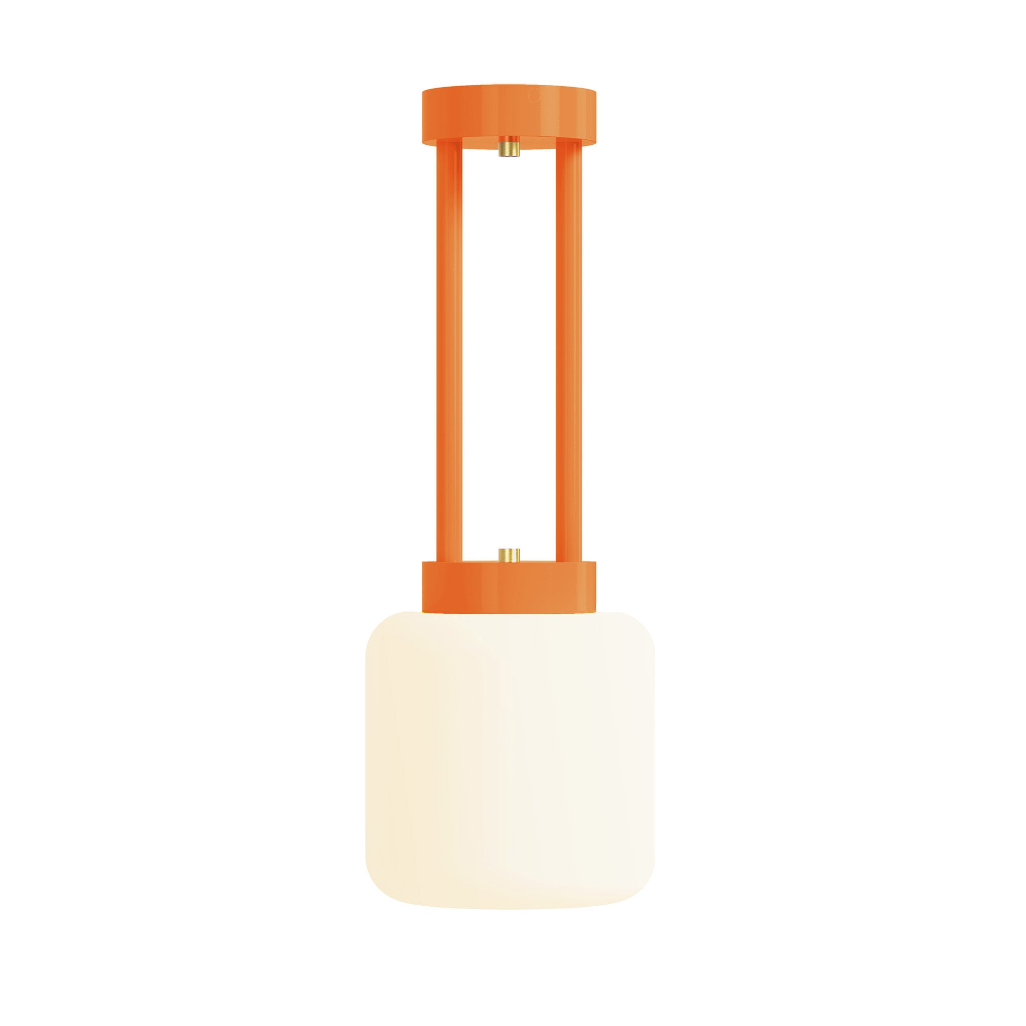 brass orange maxo color pendant 8" dutton brown lighting