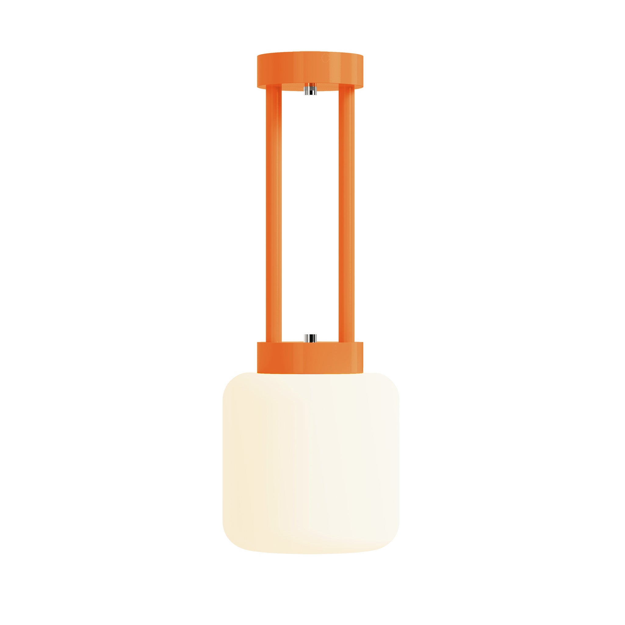 nickel orange maxo color pendant 8" dutton brown lighting