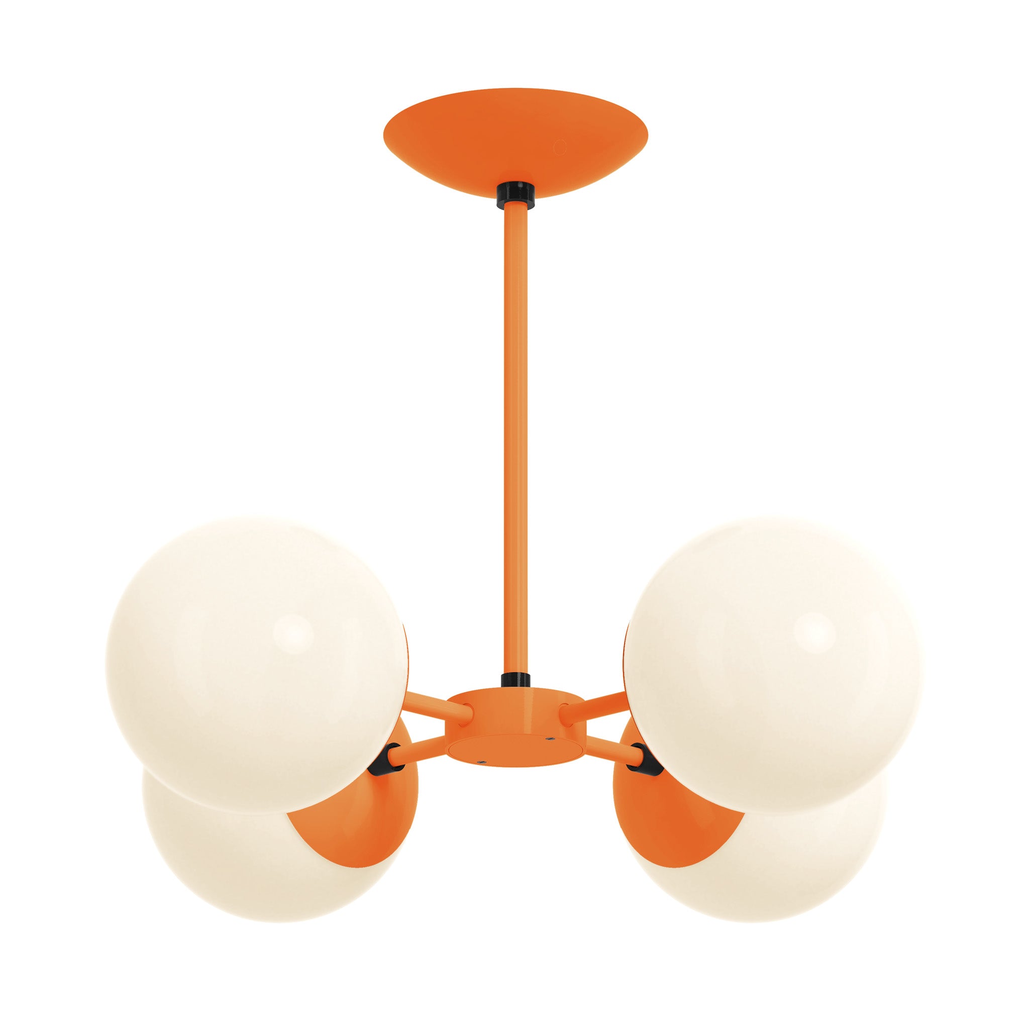 black orange color orbi chandelier dutton brown lighting