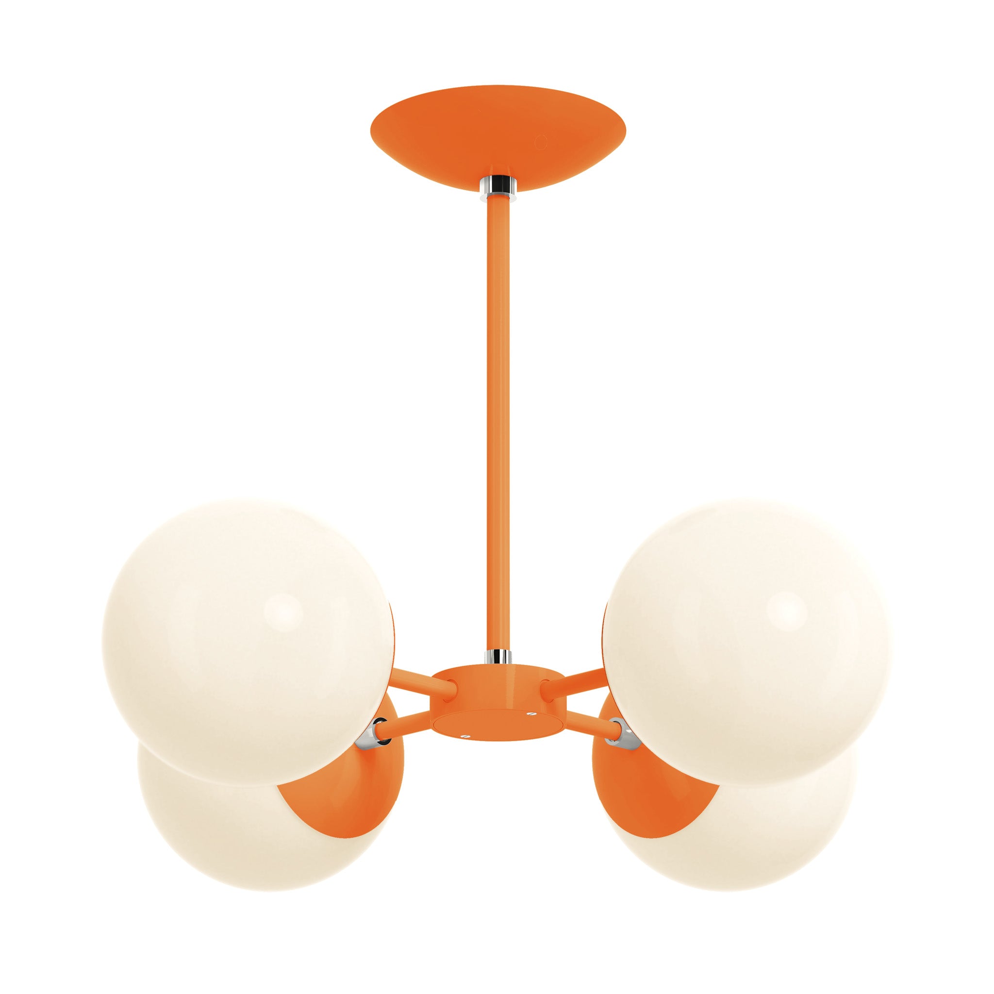nickel orange color orbi chandelier dutton brown lighting