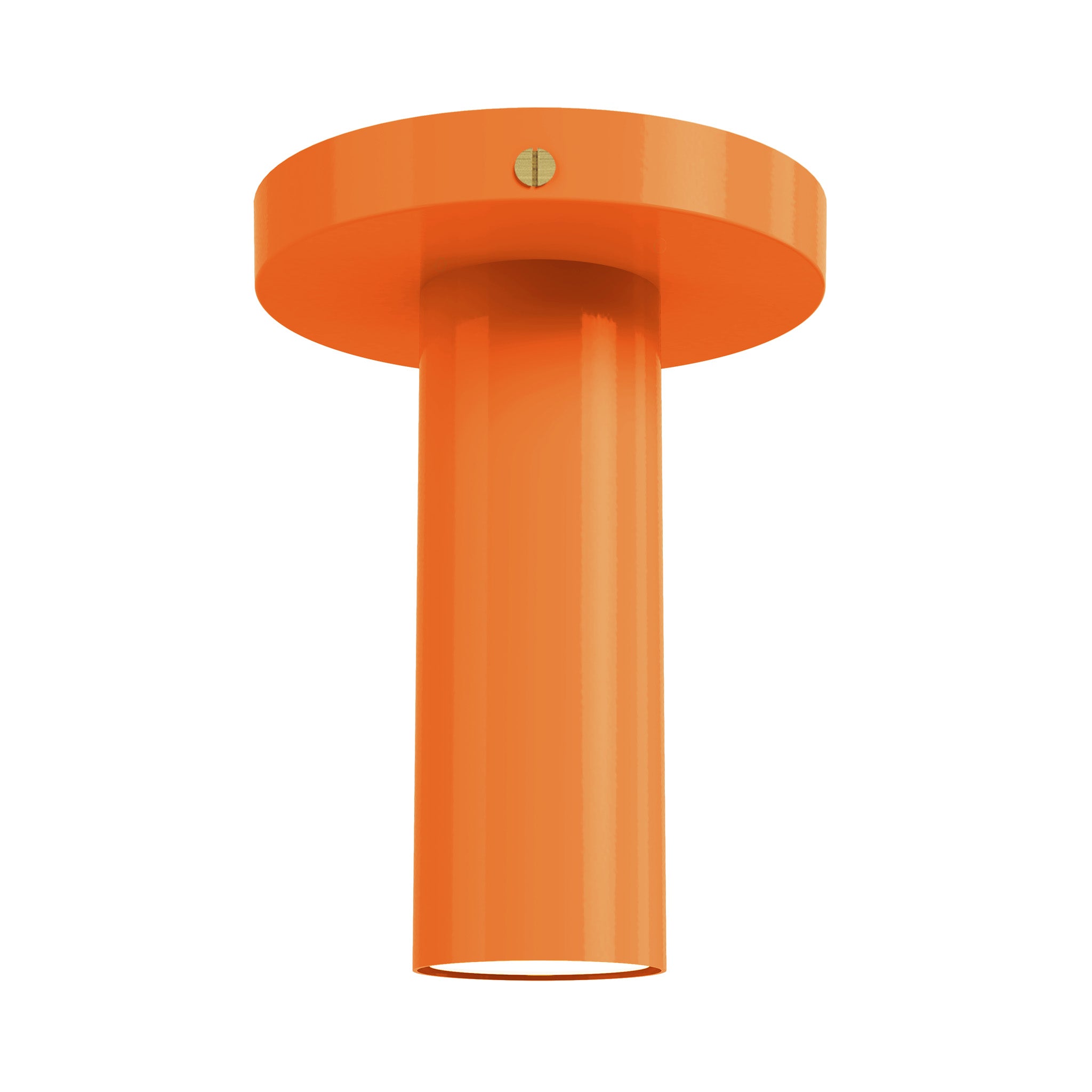 brass orange color reader flush mount lighting dutton brown