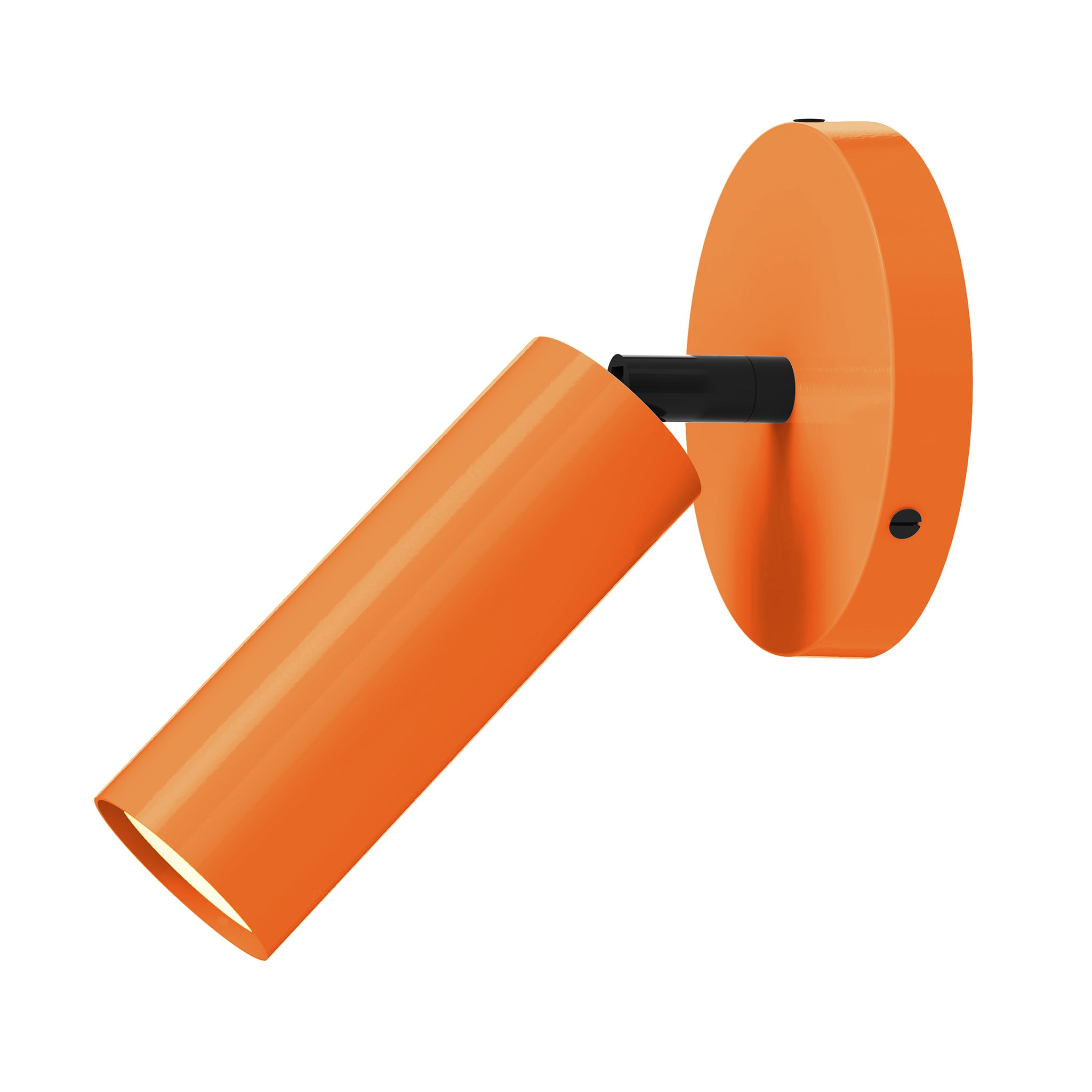 black orange color reader sconce - no arm dutton brown lighting
