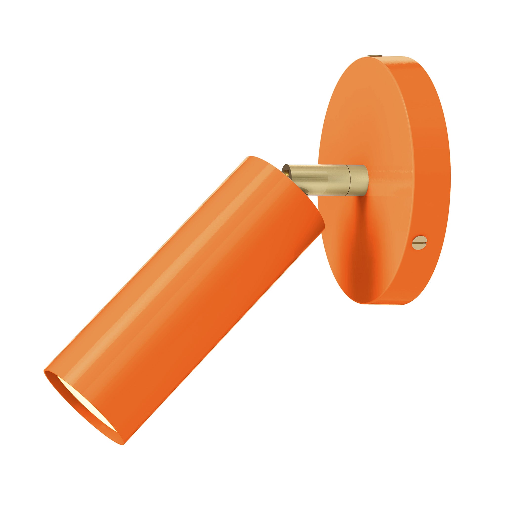 brass orange color reader sconce - no arm dutton brown lighting