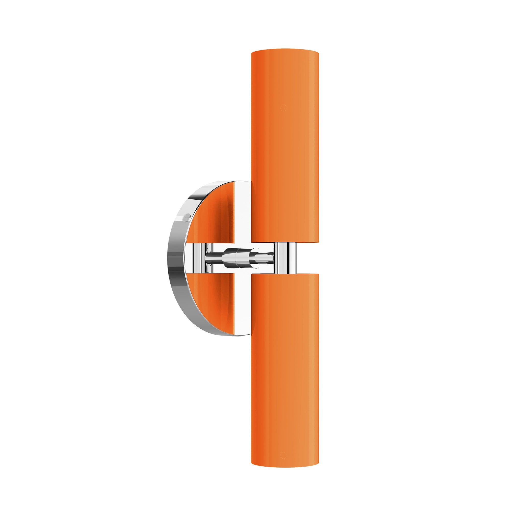 nickel orange color ruler sconce dutton brown lighting
