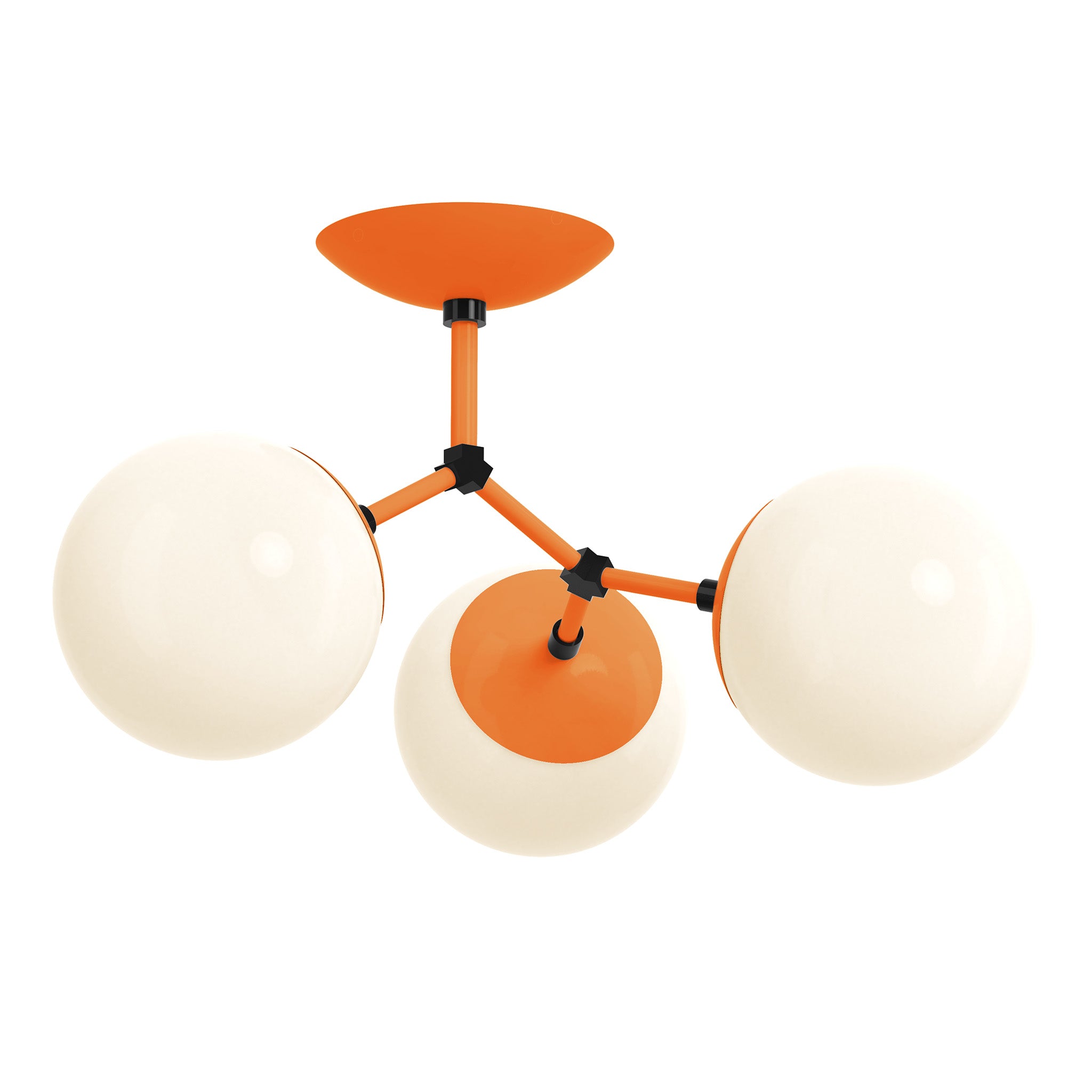 black orange color supreme flush mount dutton brown lighting