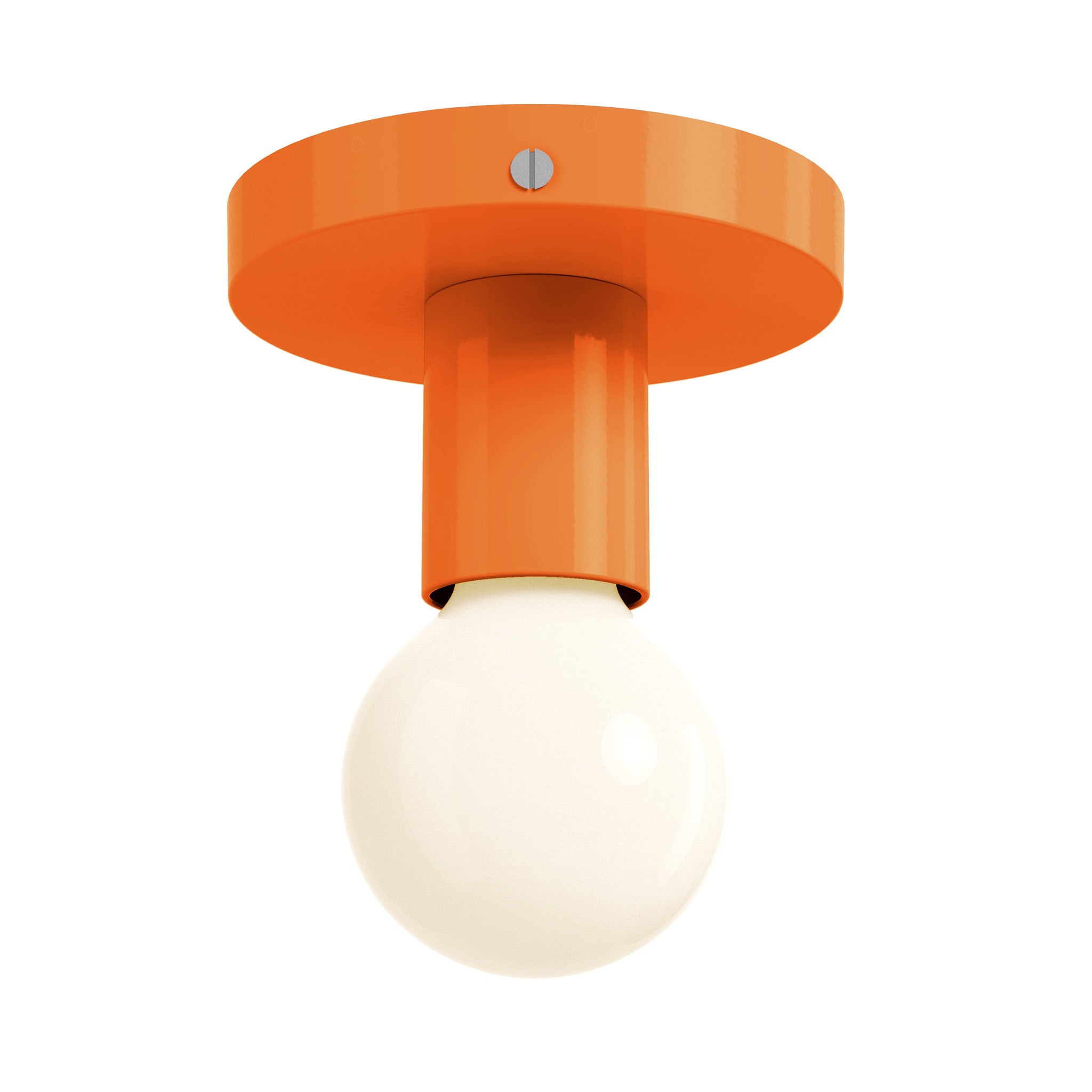 nickel orange color twink flush mount dutton brown lighting
