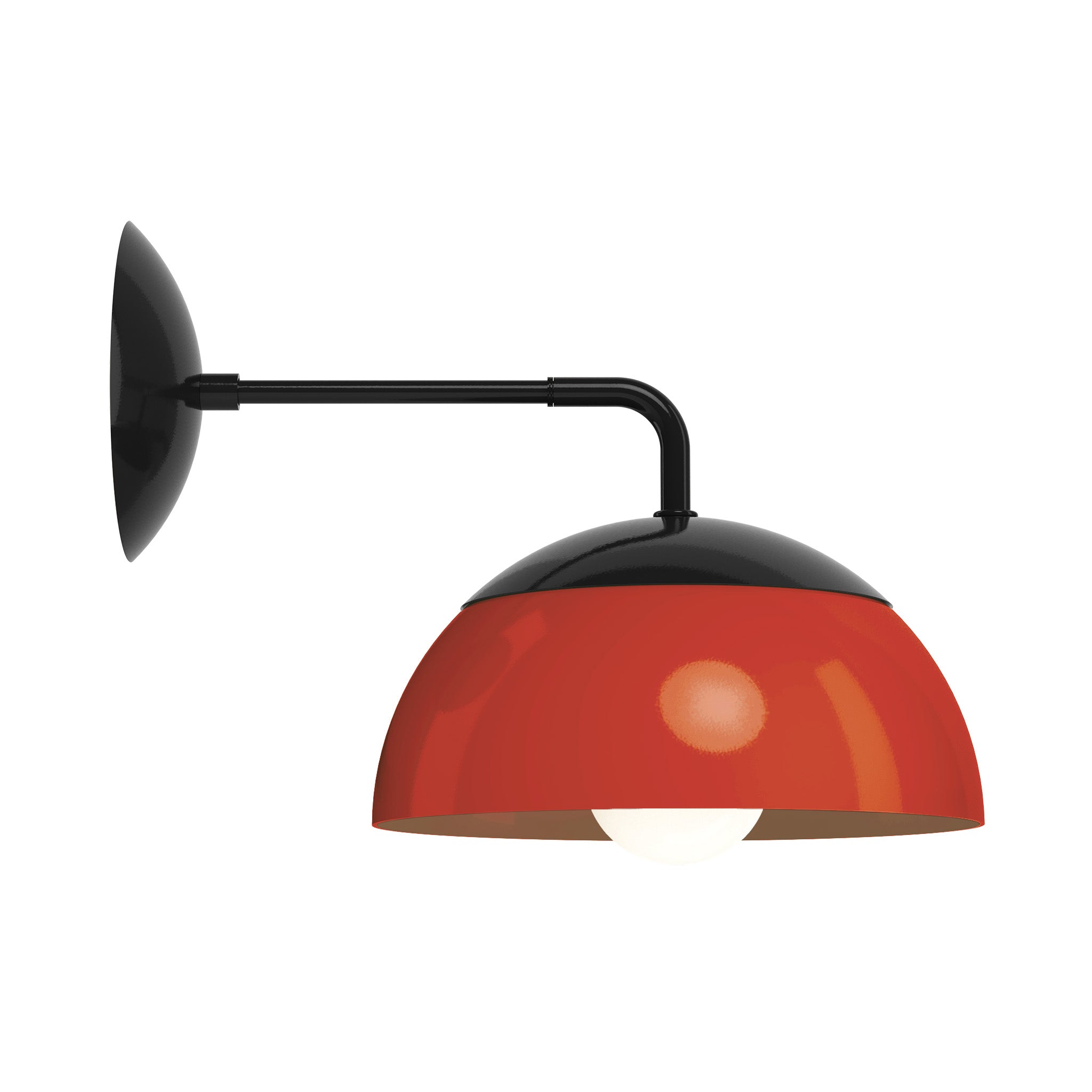 black riding hood red color cadbury sconce 10" dutton brown lighting