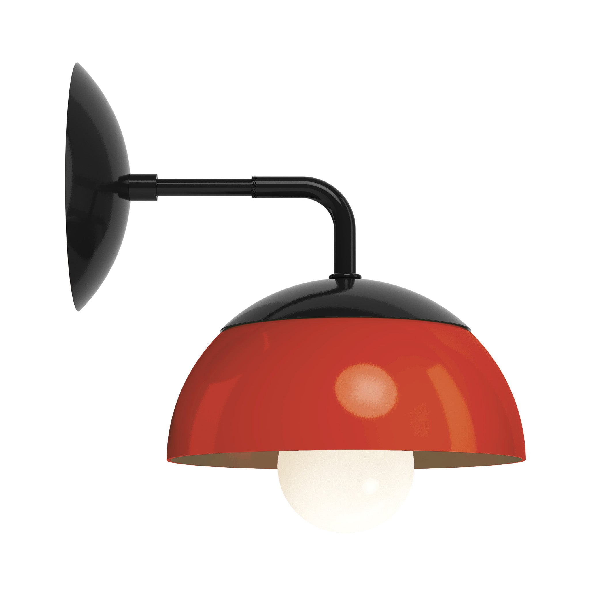 black riding hood red color cadbury sconce 8" dutton brown lighting