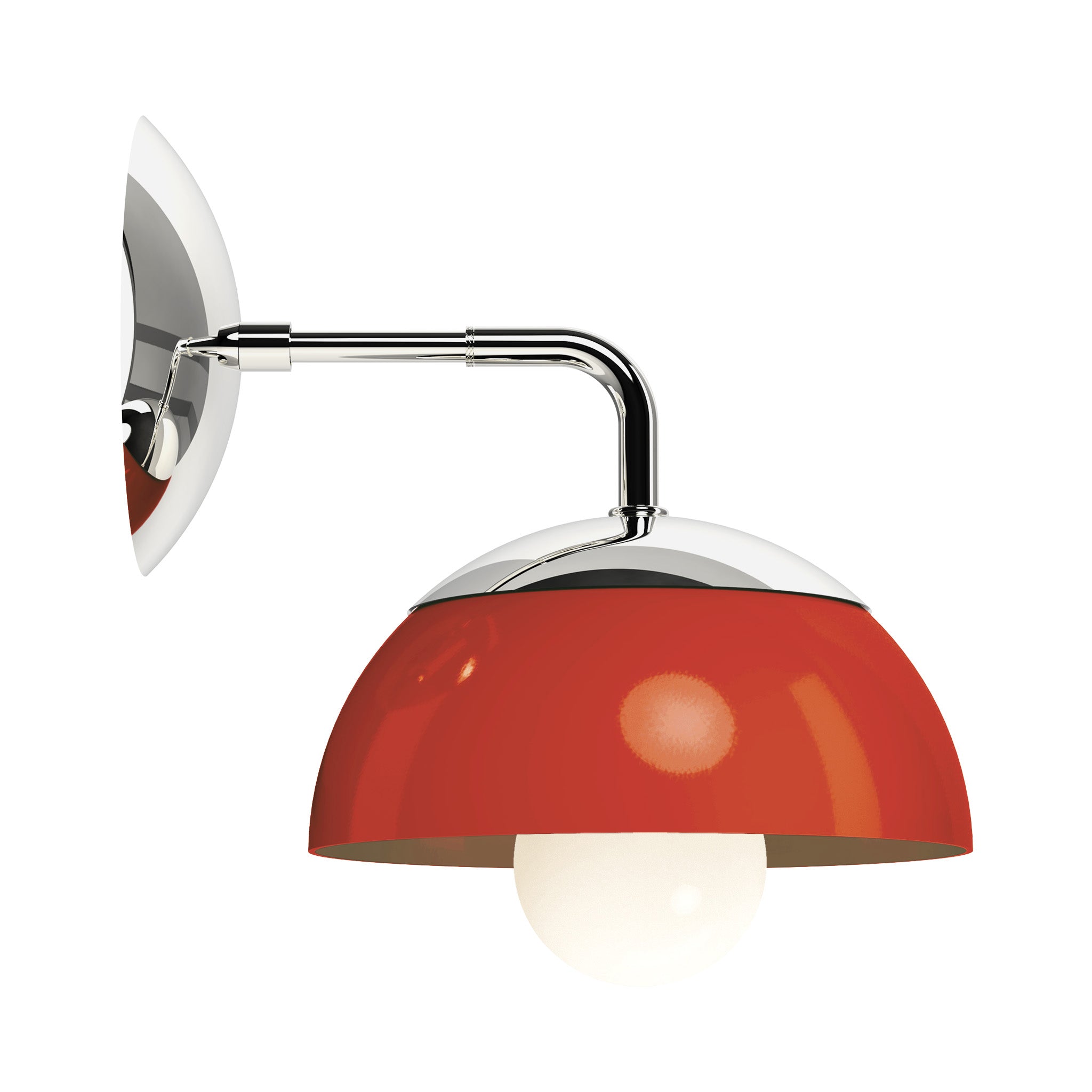 nickel riding hood red color cadbury sconce 8" dutton brown lighting