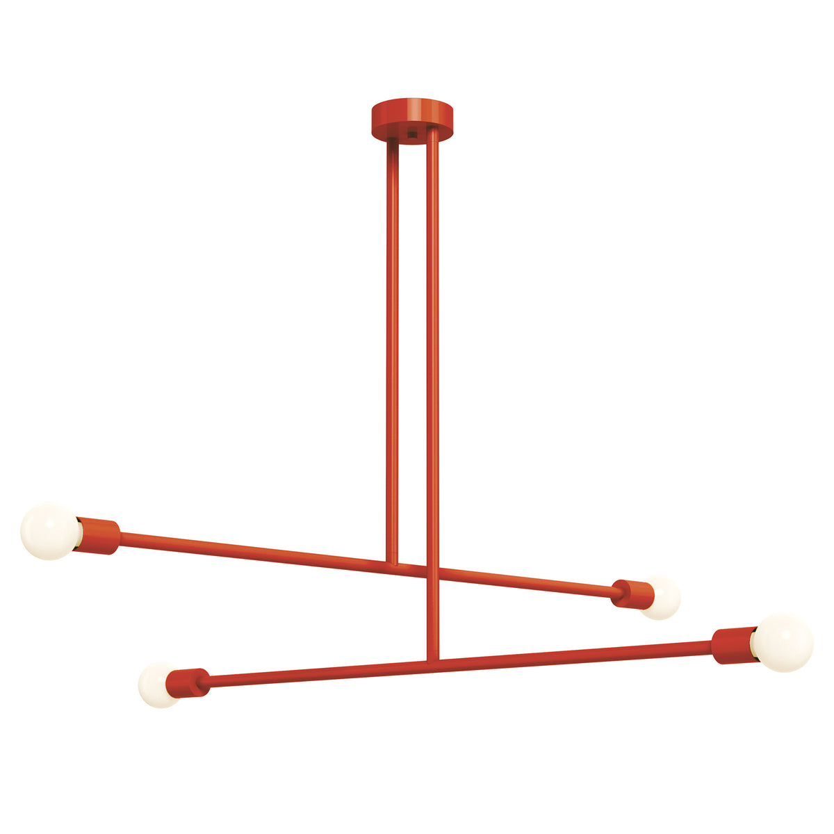Riding hood Red color Captain chandelier 47" Dutton Brown lighting