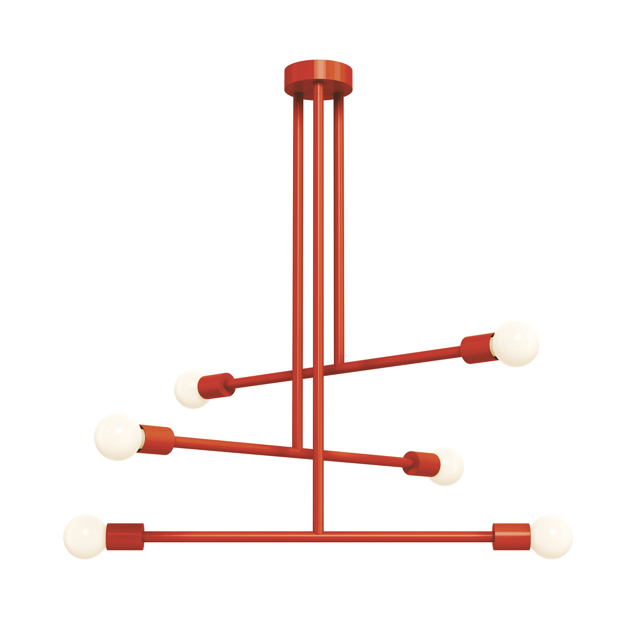 riding hood red color commander chandelier 29" dutton brown lighting