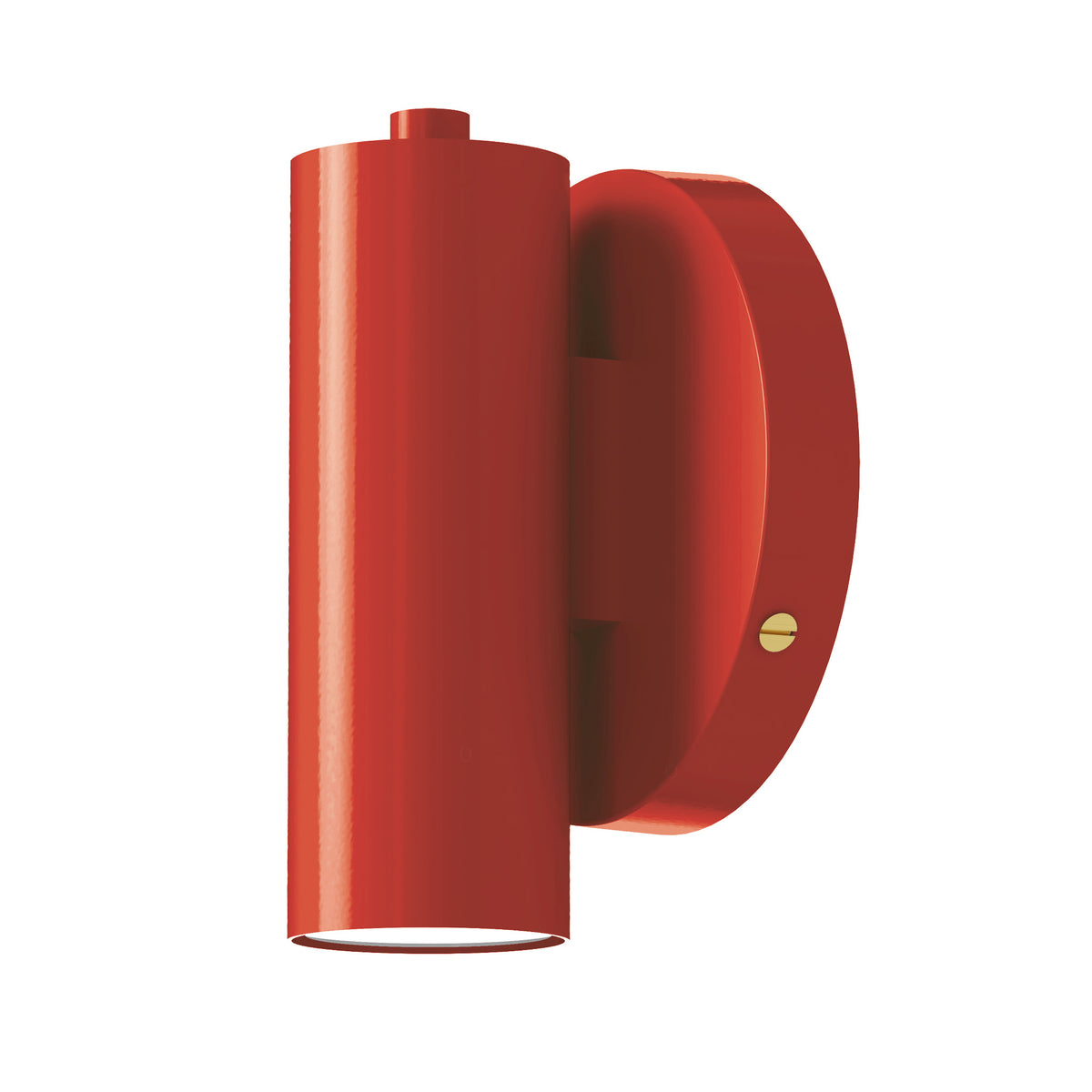 Brass and riding hood red display wall sconce dutton brown lighting