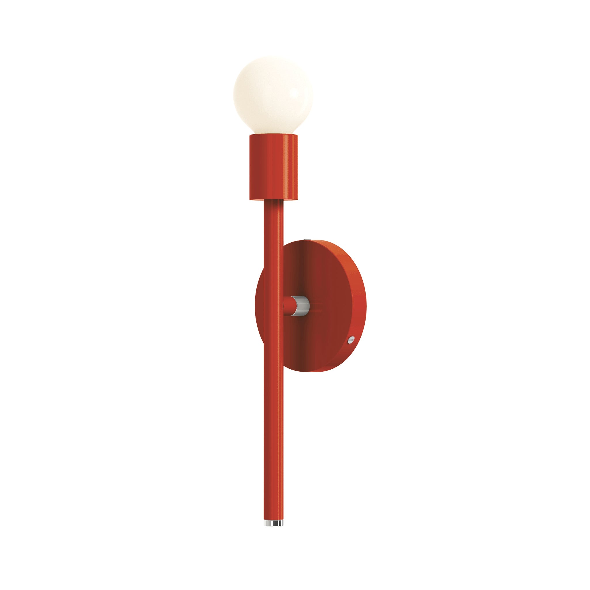 nickel riding hood red color major sconce 15" dutton brown lighting