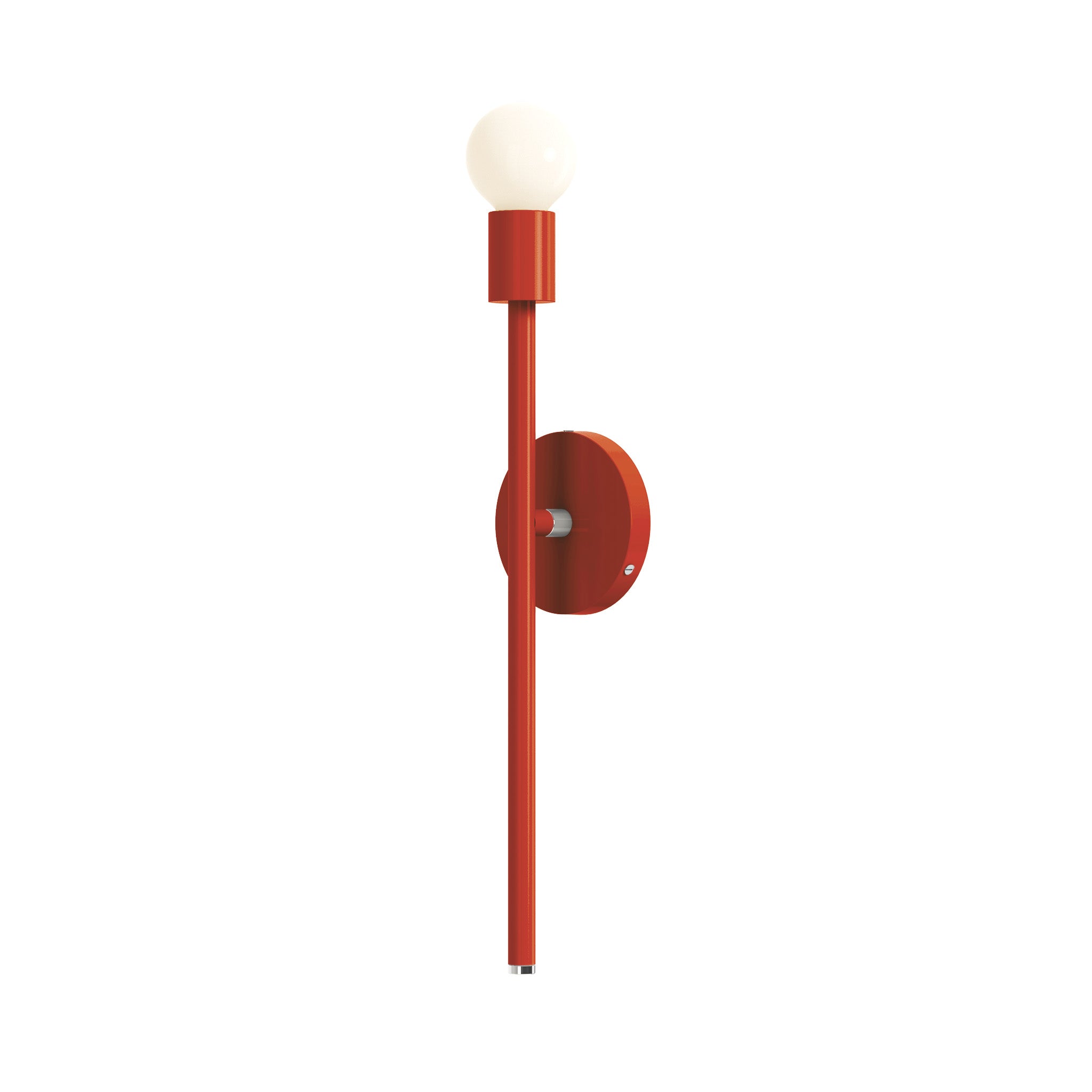 nickel riding hood red color major sconce 21" dutton brown lighting