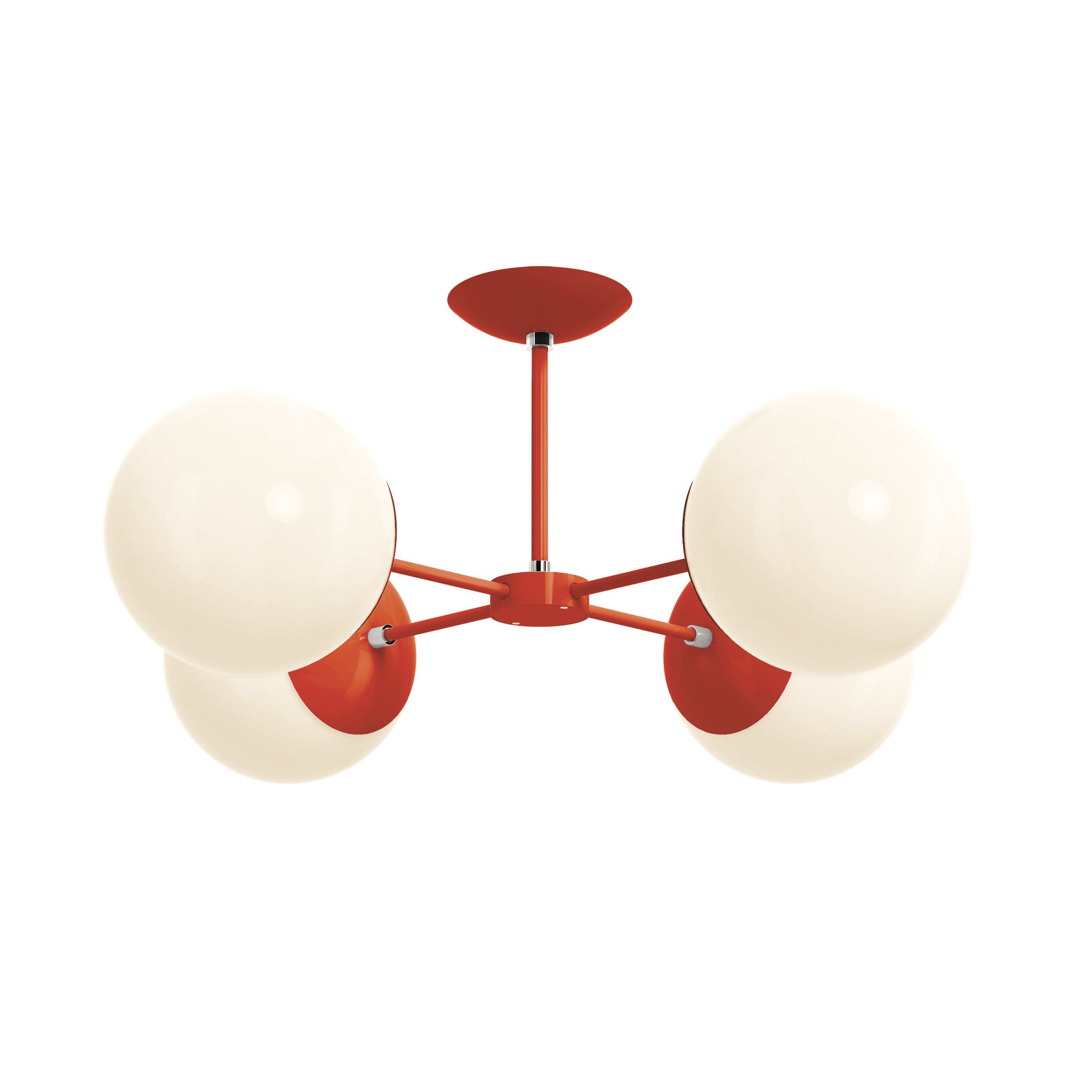 nickel riding hood red color big orbi flush mount dutton brown lighting