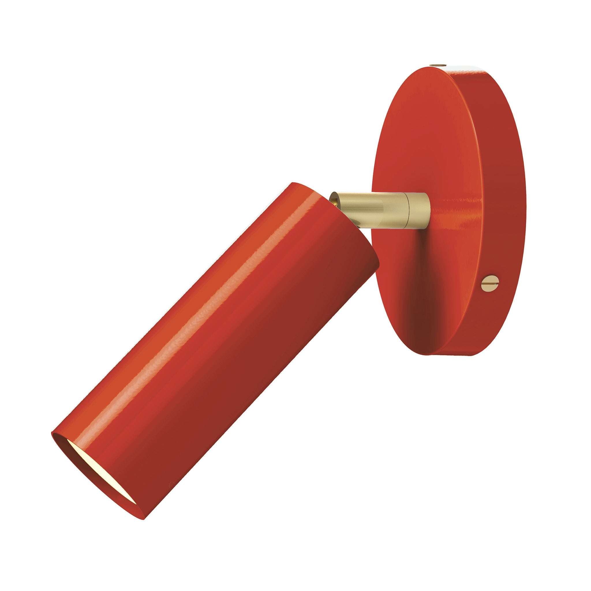 brass riding hood red color reader sconce - no arm dutton brown lighting