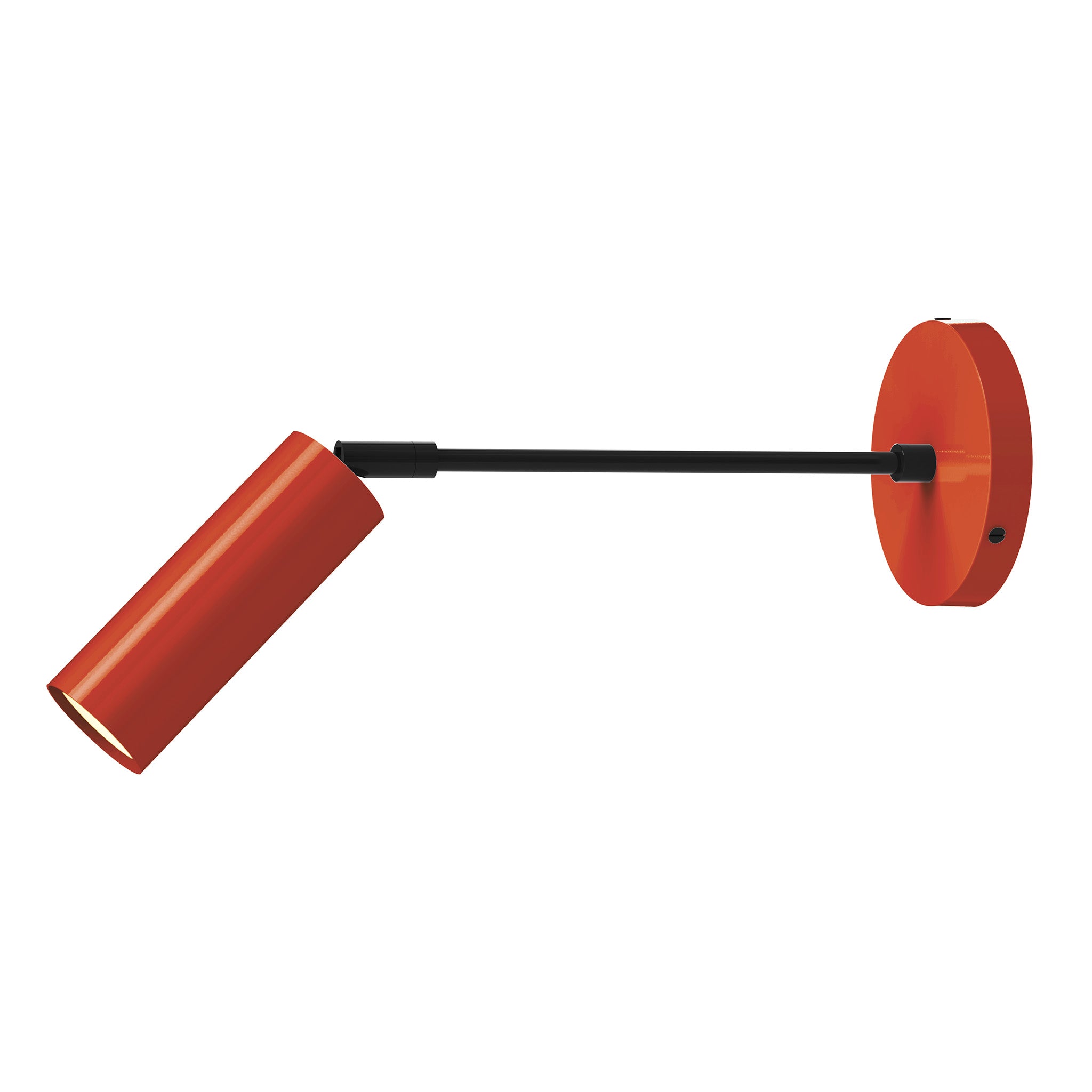 black riding hood red color reader sconce - 10" arm dutton brown lighting