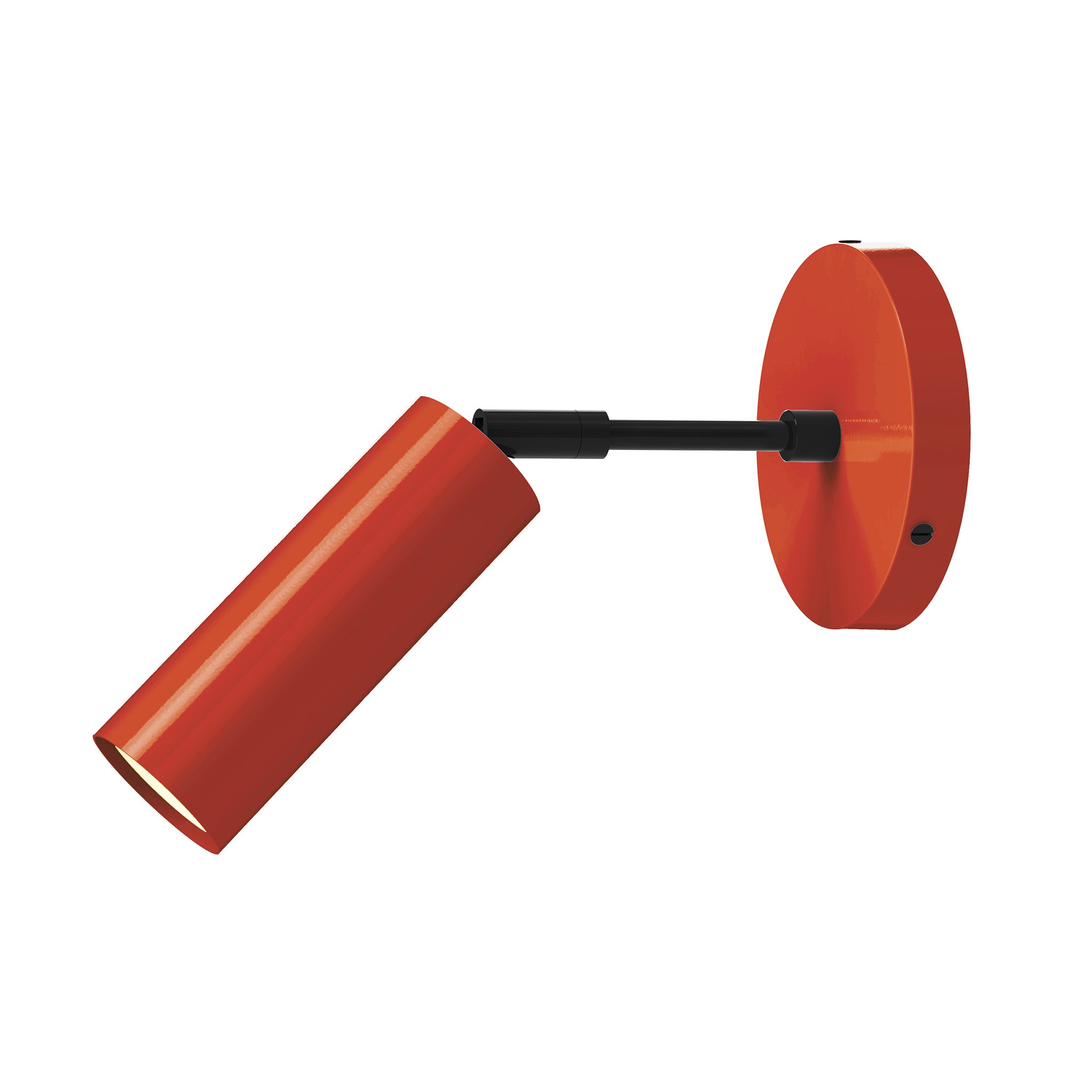 black riding hood red color reader sconce - 3" arm dutton brown lighting